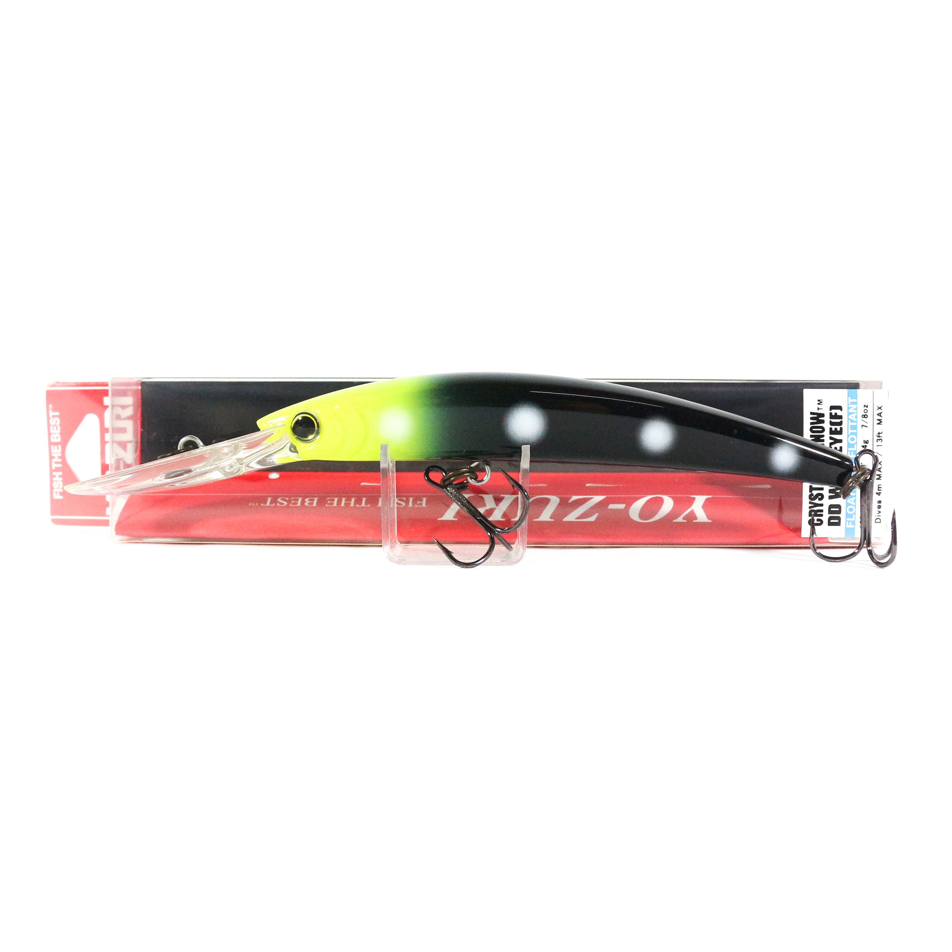 Yo Zuri Crystal Minnow DD Walleye 130 mm Floating Lure R1301-ZB (3693)