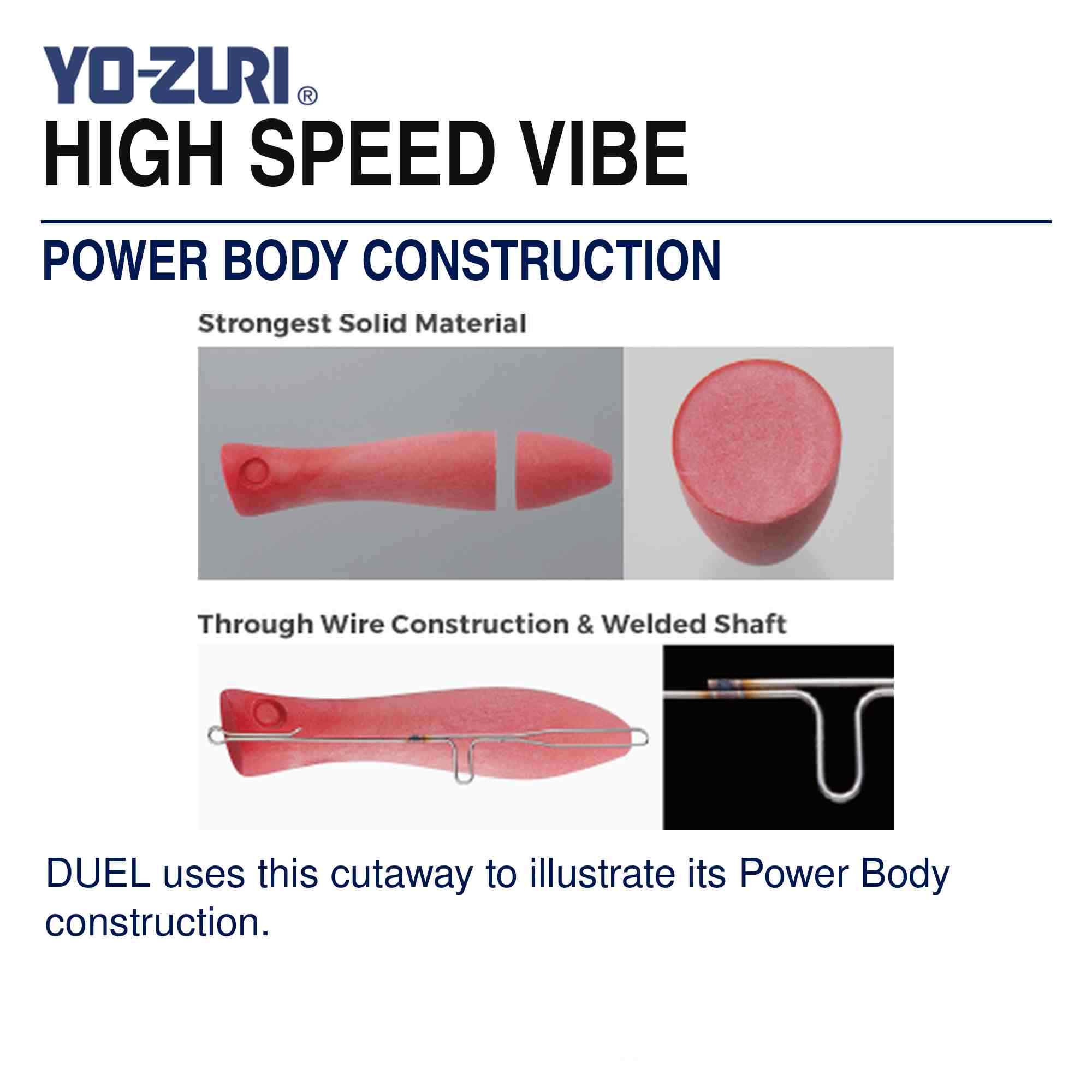 Yo Zuri High Speed Vibe 130 mm 80 grams Sinking Lure R1303-COB (4935)