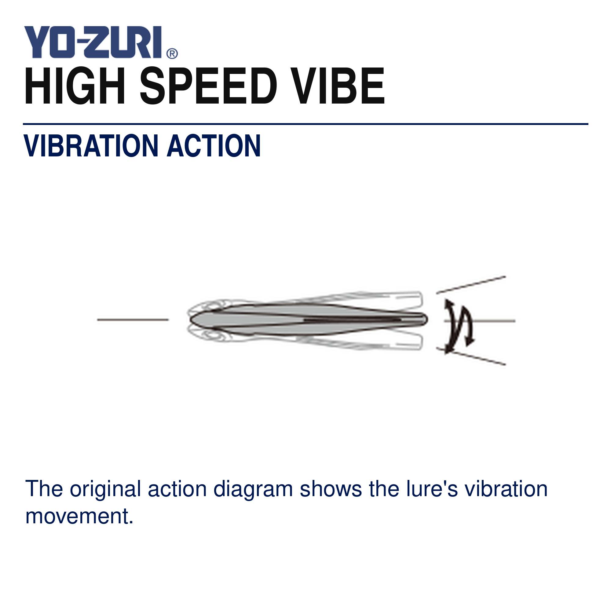 Yo Zuri High Speed Vibe 130 mm 80 grams Sinking Lure R1303-COB (4935)