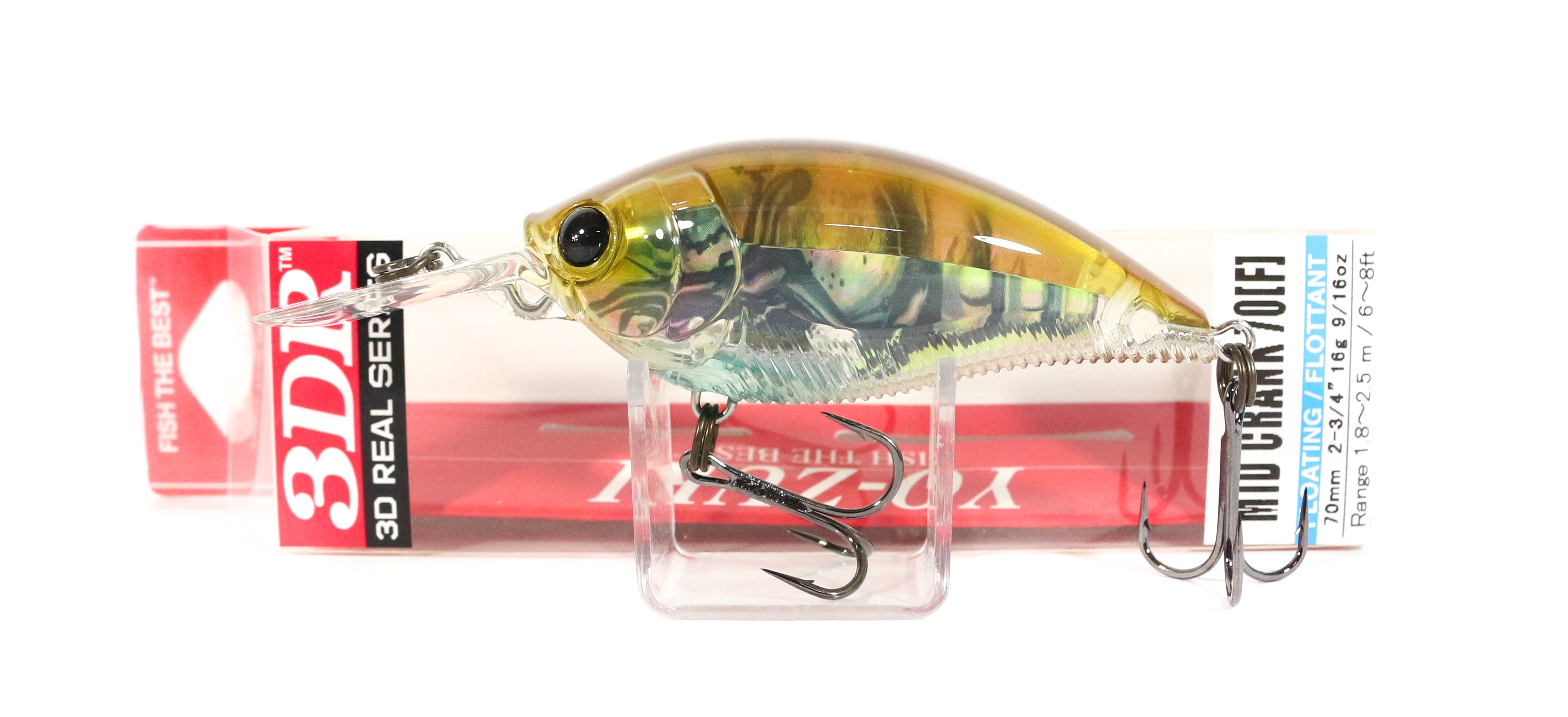 Yo Zuri Duel 3DR Mid Crank 70F Floating Lure R1318-RGCF (6748)