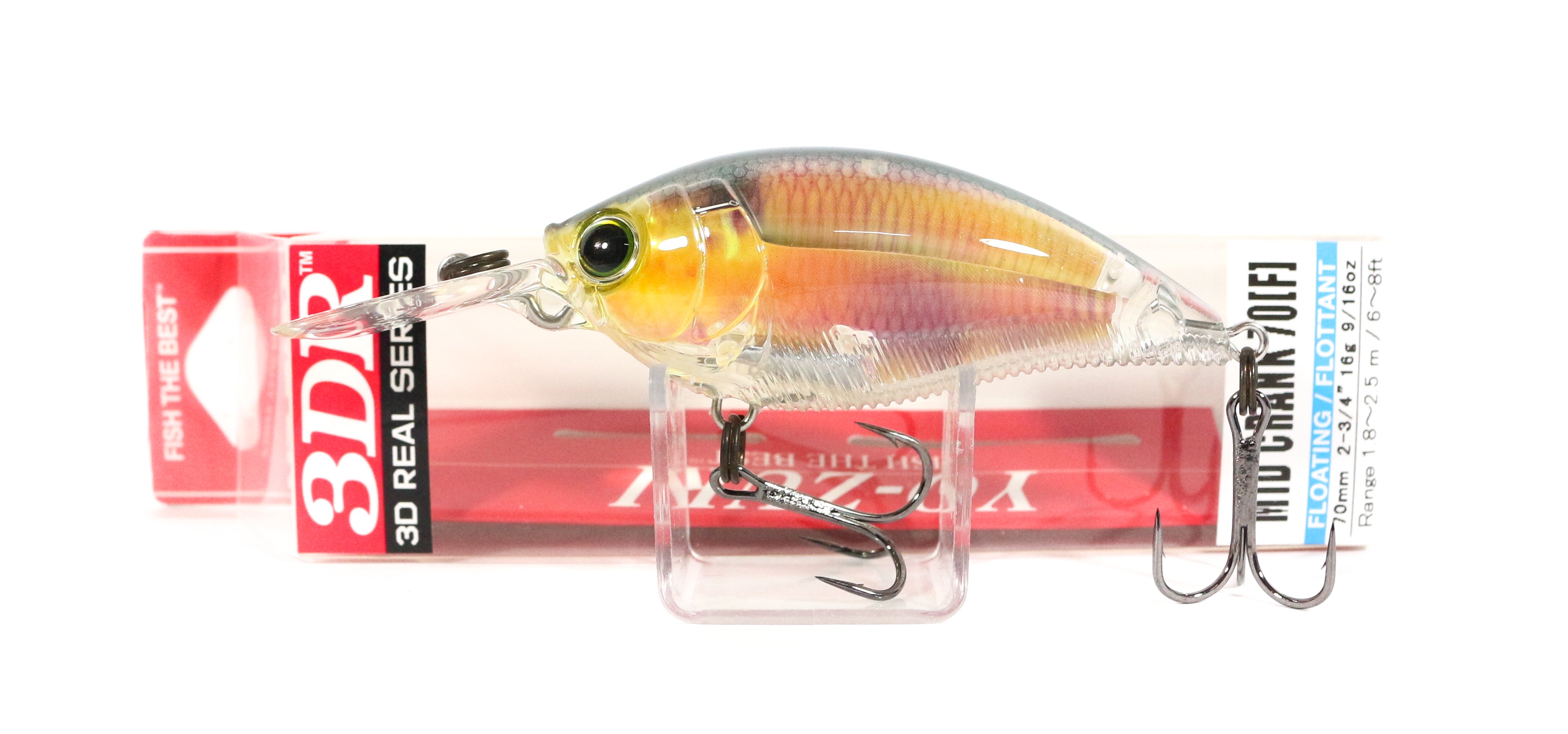 Yo Zuri Duel 3DR Mid Crank 70F Floating Lure R1318-RGSN (6755)