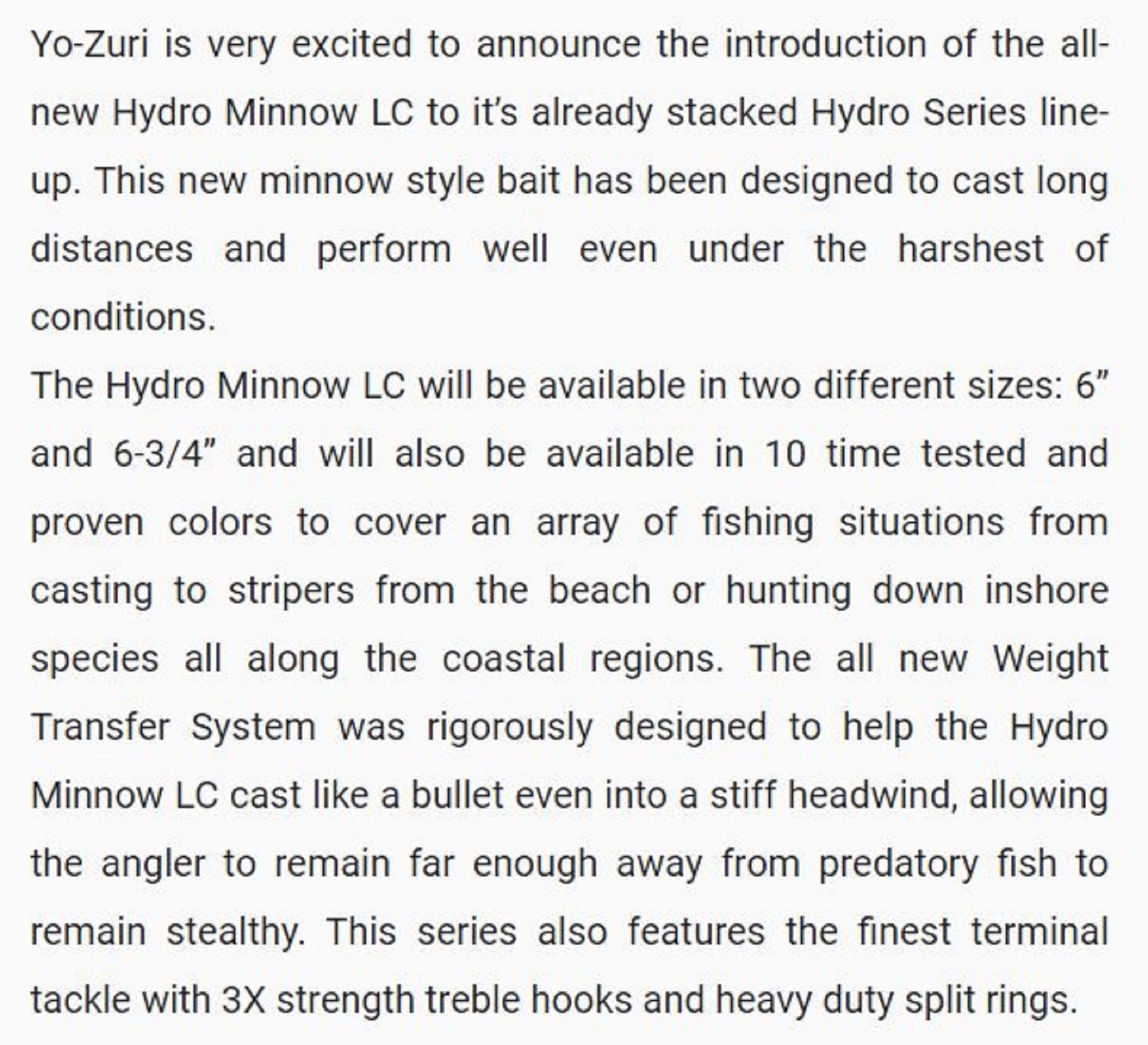 Yo Zuri Hydro Minnow Long Cast 150 mm Floating Lure R1322-BONE (7370)