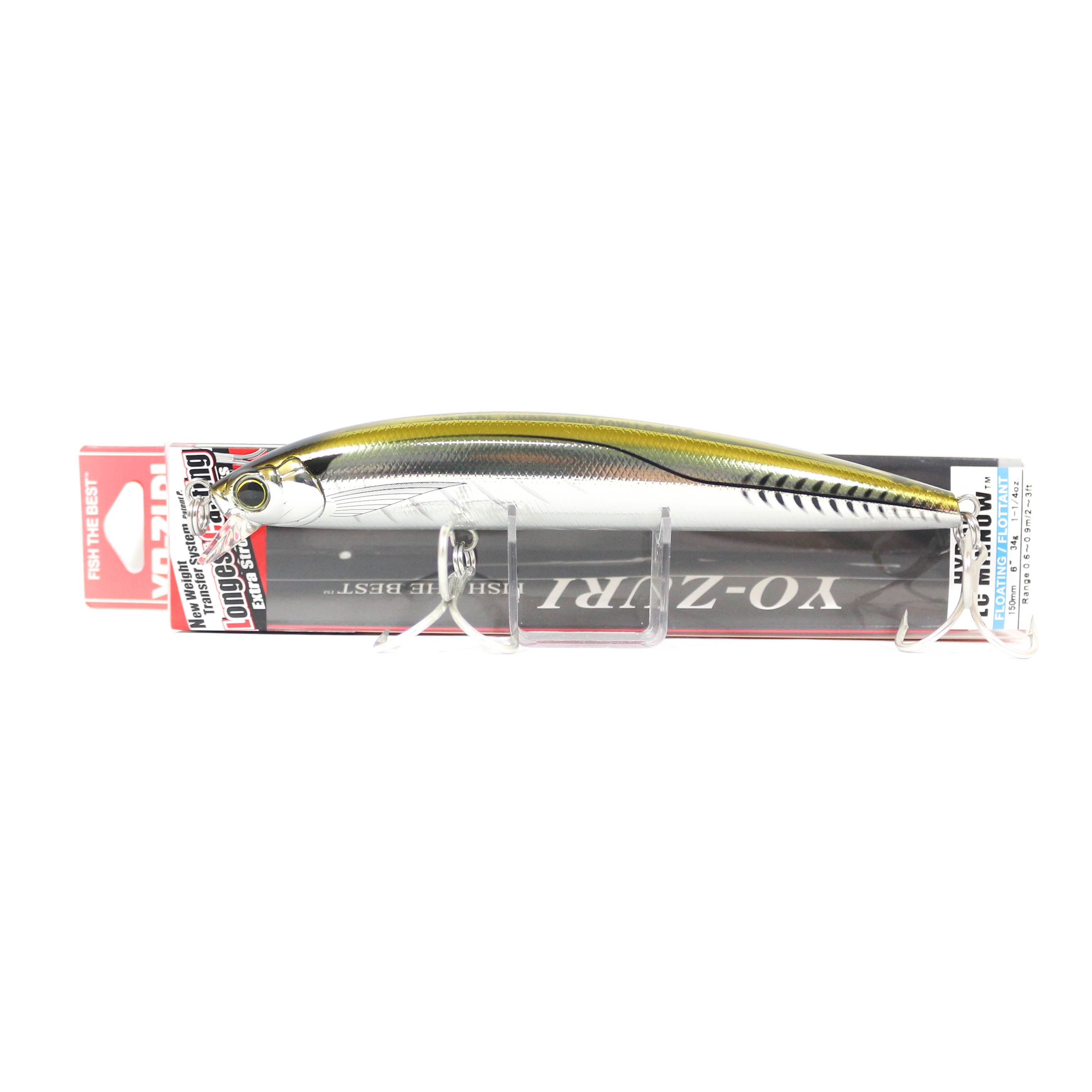 Yo Zuri Hydro Minnow Long Cast 150 mm Floating Lure R1322-HAJ (7394)