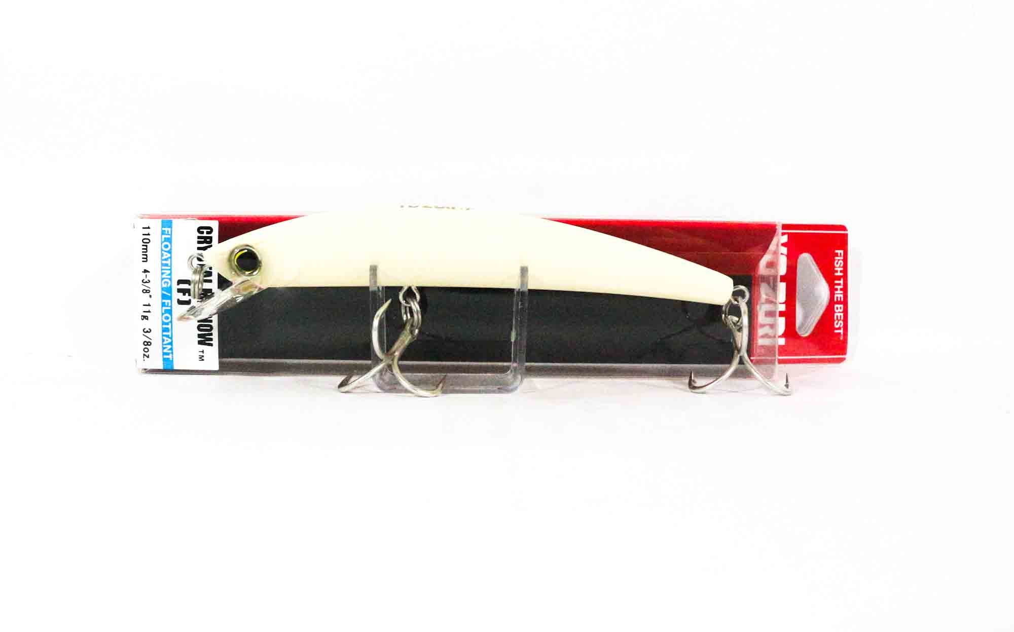 Yo Zuri Crystal Minnow 110 mm Floating Lure R1124-BONE (1957)
