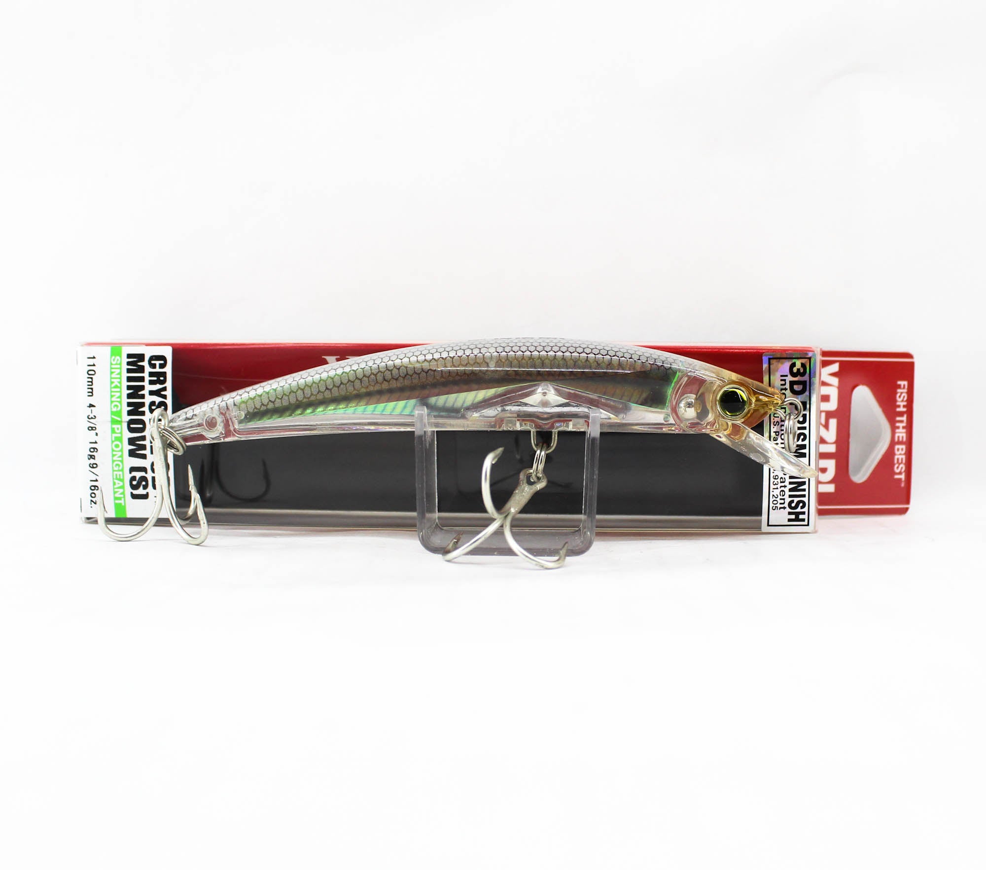 Yo Zuri 3D Crystal Minnow 110 mm Sinking Lure F1149-RGLM (2138)