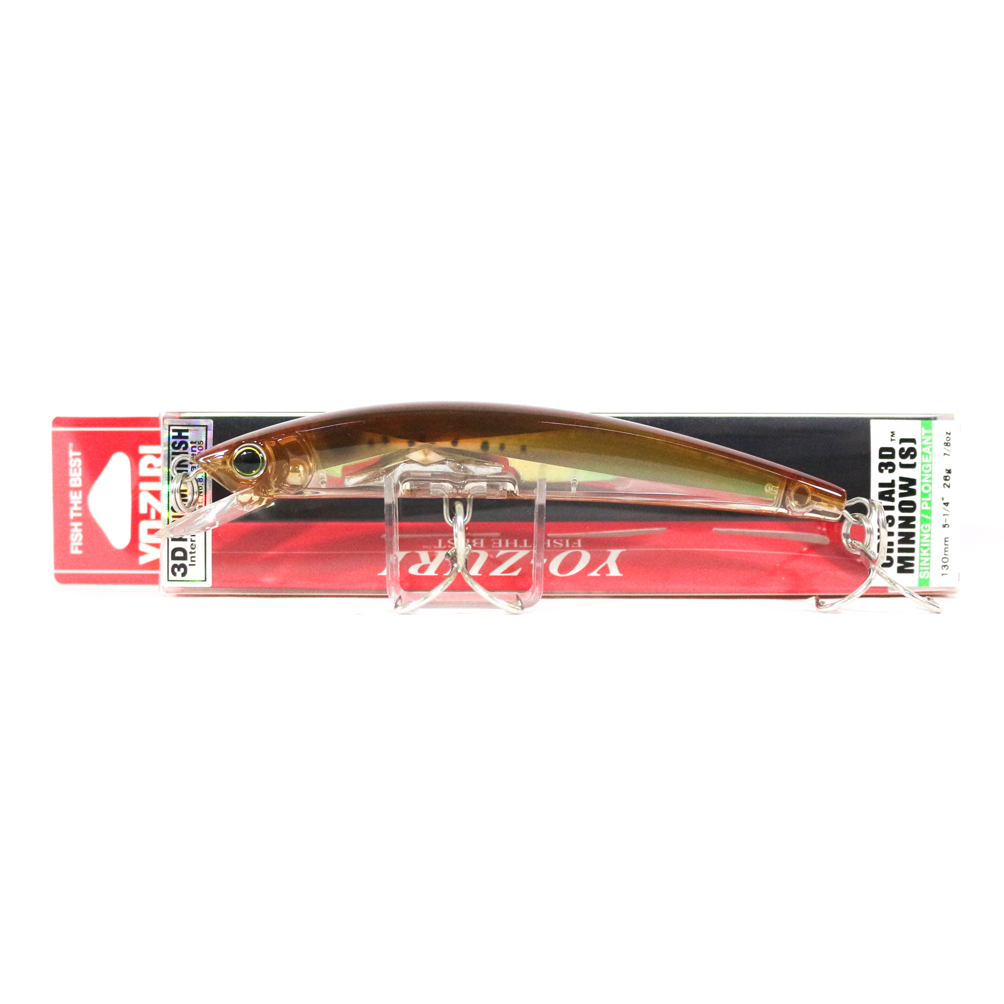 Yo Zuri 3D Crystal Minnow 130 mm Sinking Lure F1150-RBK (2152)