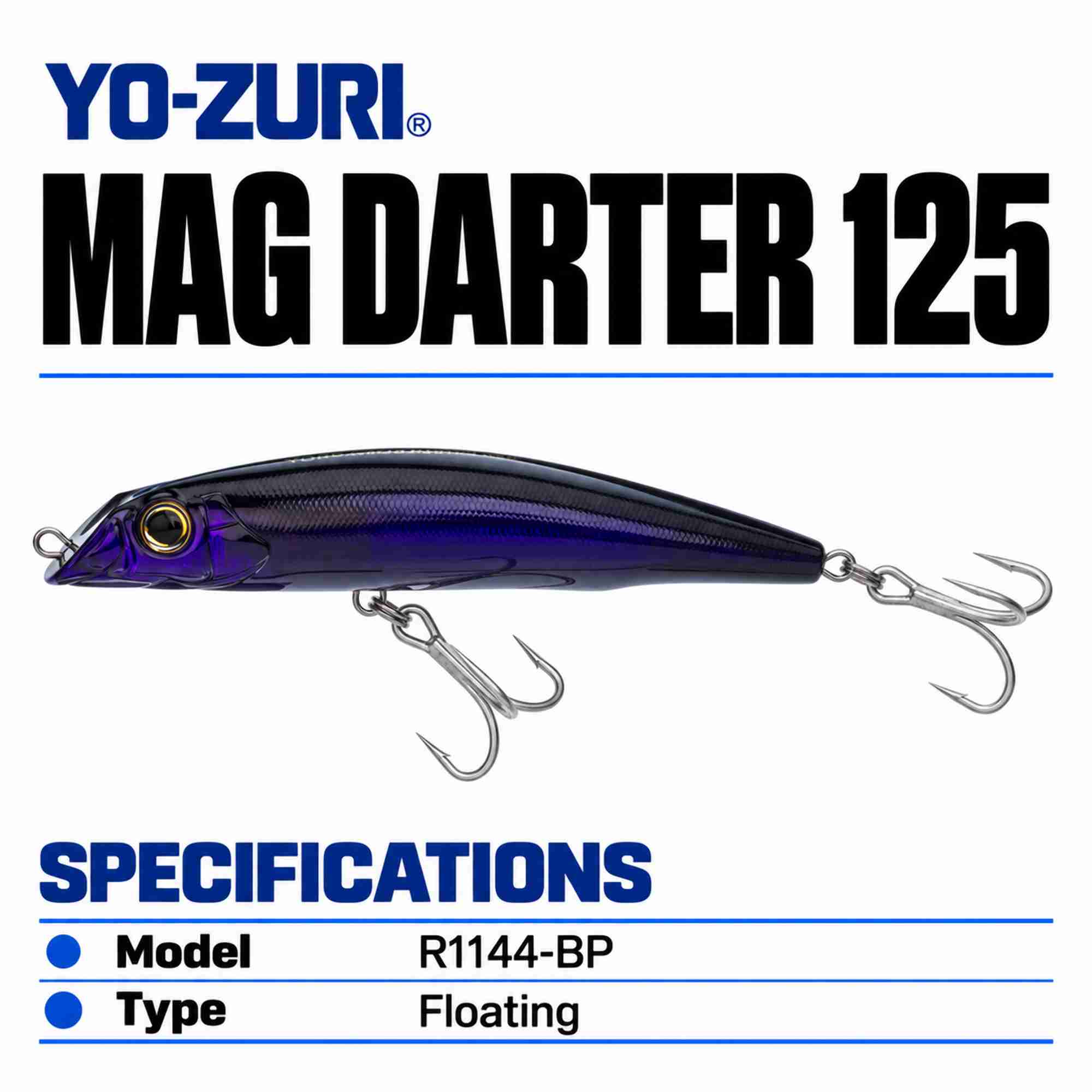 Yo Zuri Mag Darter 125 Floating Lure R1144-BP (2213)