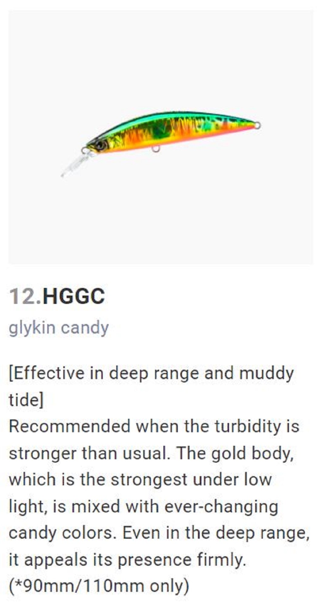 Yo Zuri Duel Hardcore 110S Heavy Sinking Minnow Lure F1190-HGGC (4262)