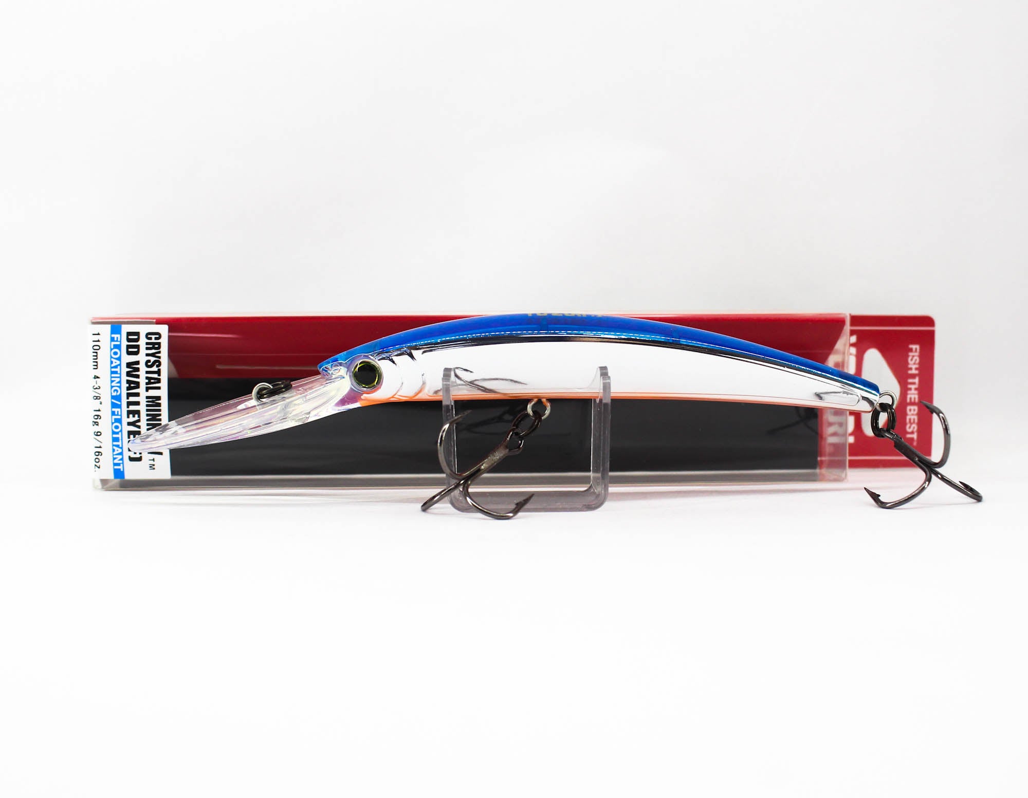 Yo Zuri Crystal Minnow DD Walleye 110 mm Floating Lure R1206-BT (8246)