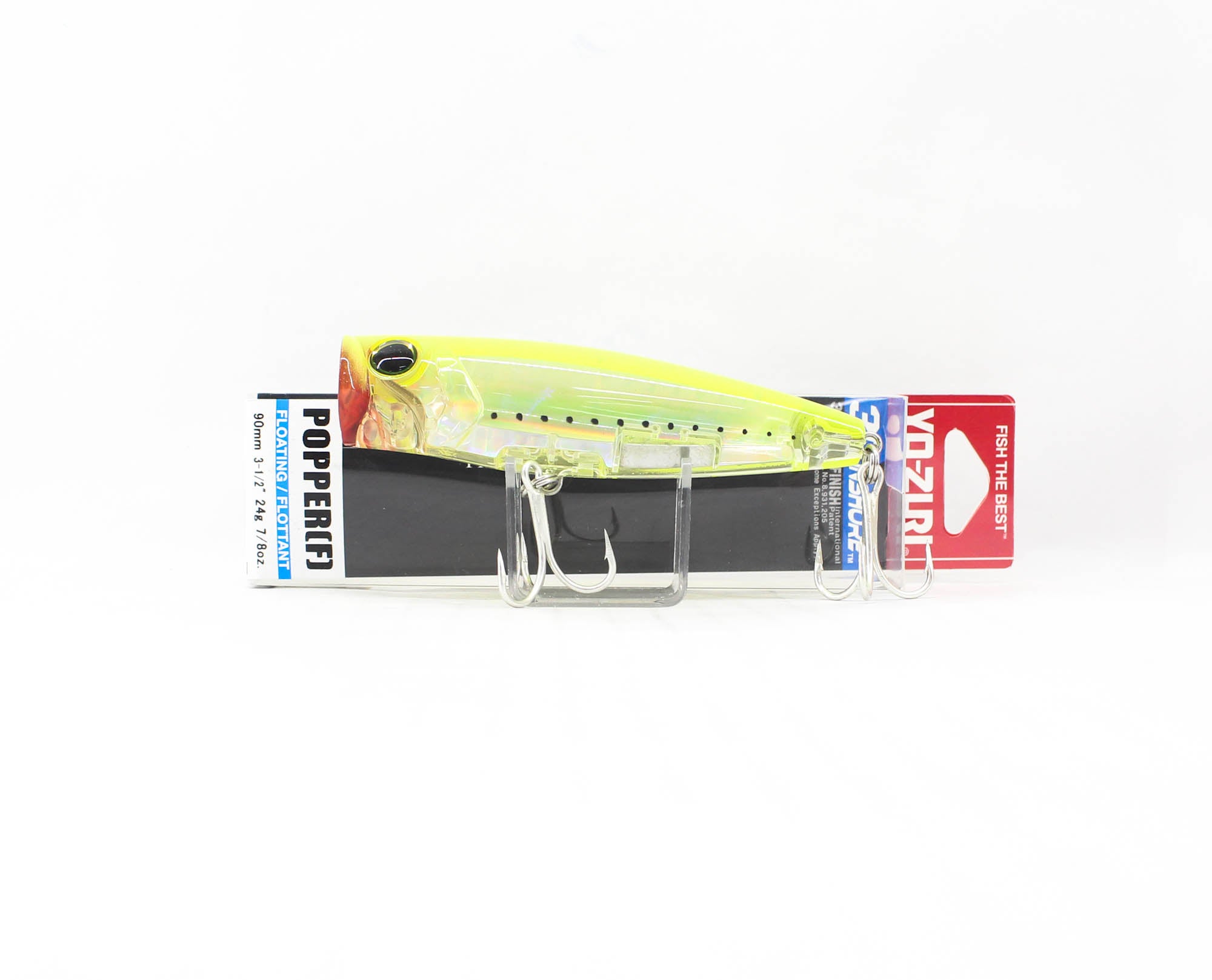 Yo Zuri Duel 3D Inshore Popper 90F Floating Lure R1411-GHCS (0880)