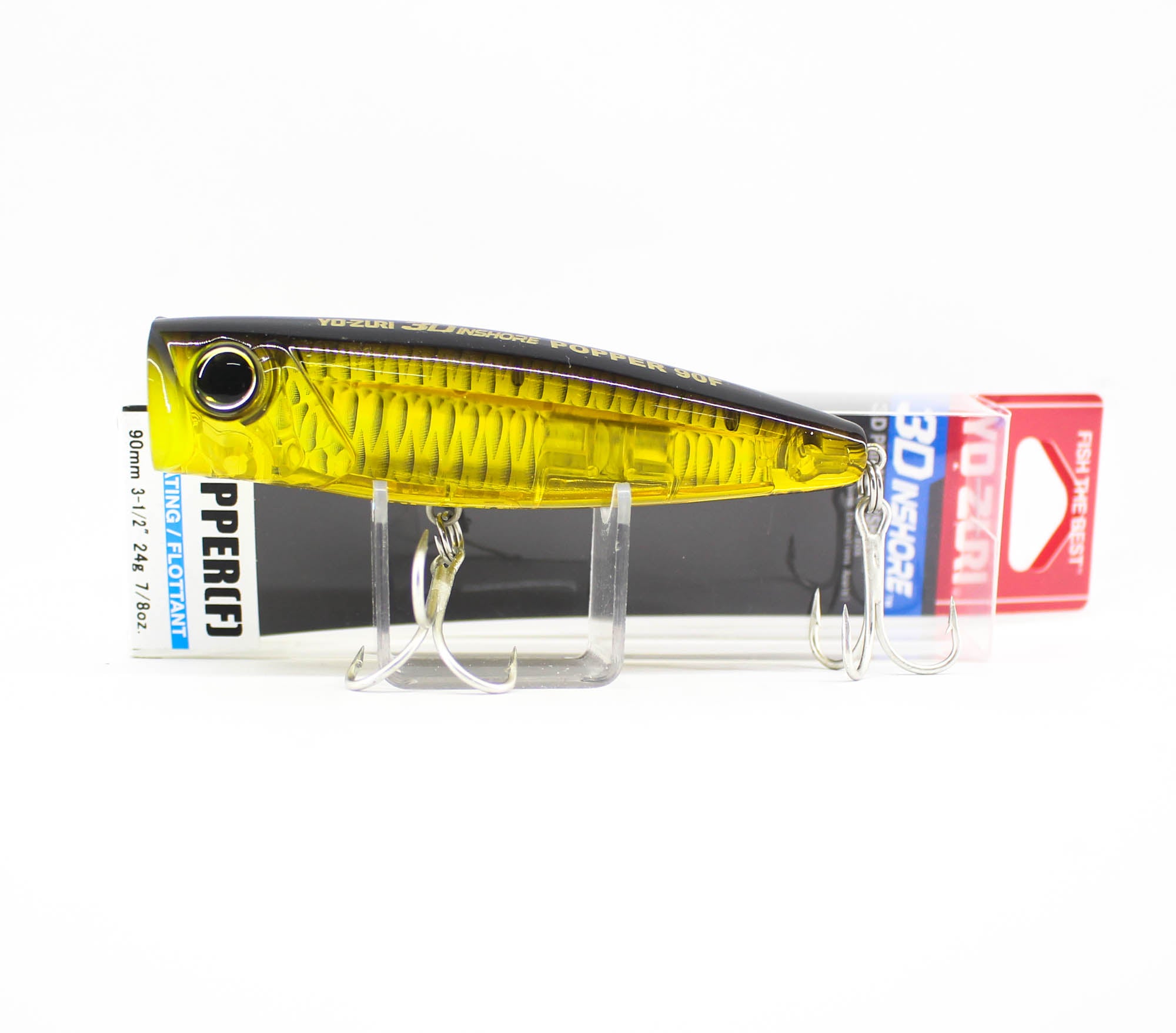 Yo Zuri Duel 3D Inshore Popper 90F Floating Lure R1411-HGBL (0903)