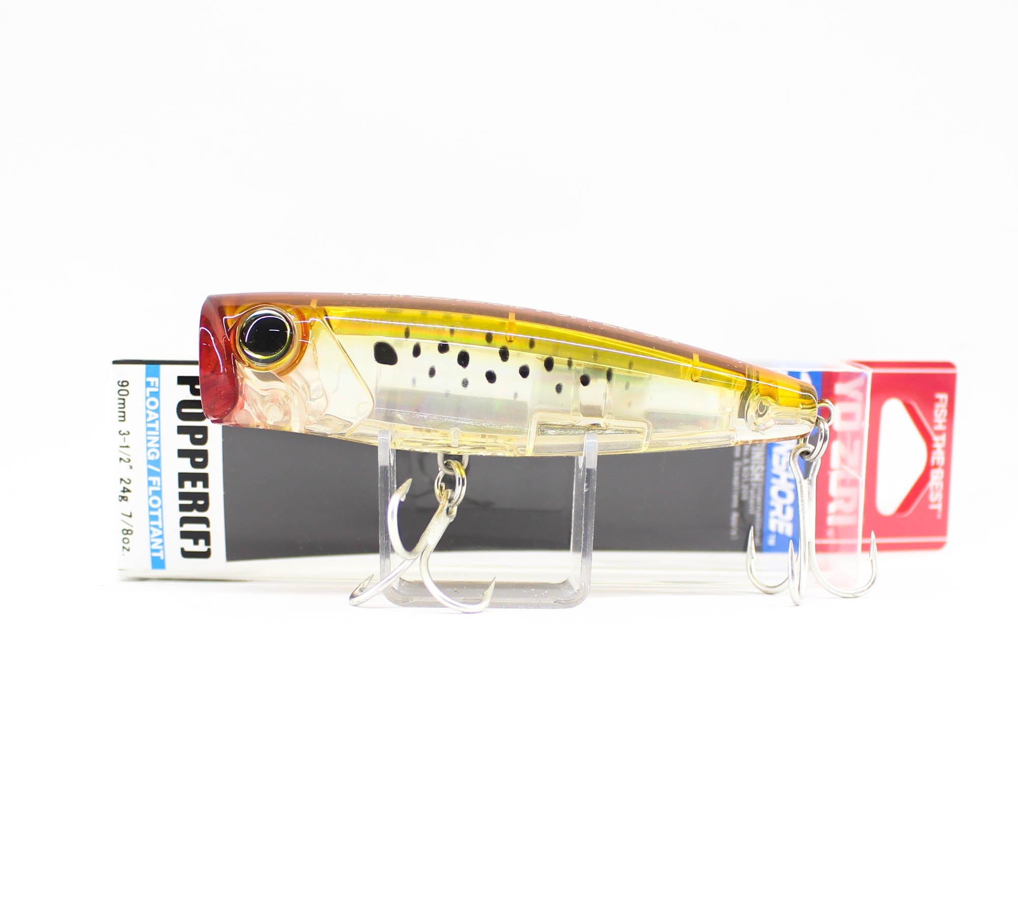 Yo Zuri Duel 3D Inshore Popper 90F Floating Lure R1411-HPBK (0958)