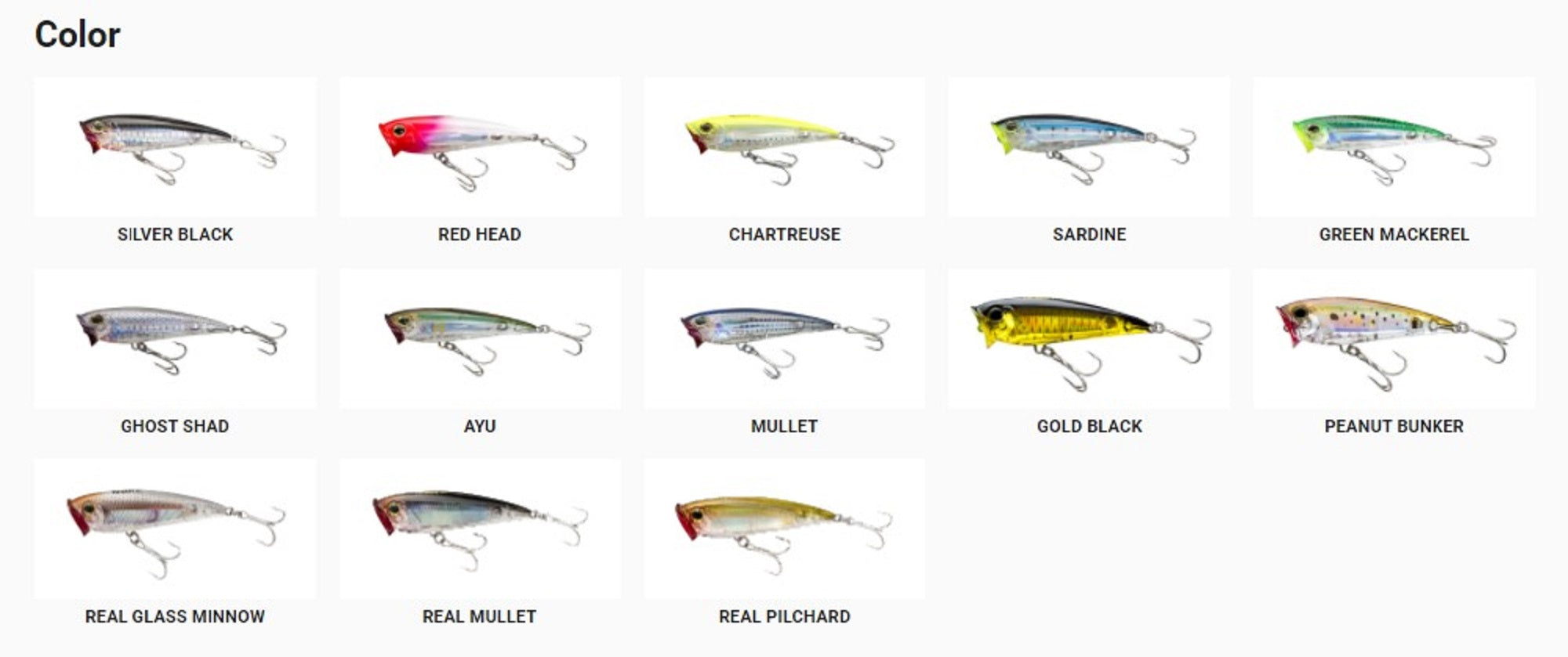 Yo Zuri Duel 3D Inshore Popper 90F Floating Lure R1411-HPBK (0958)