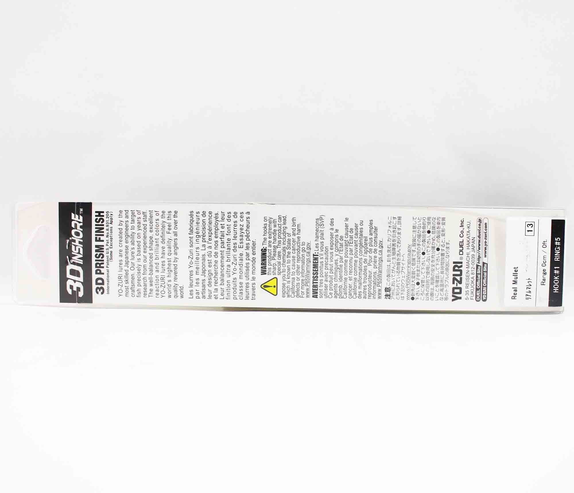 Yo Zuri Duel 3D Inshore Popper 120F Floating Lure R1412-HMT (1085)