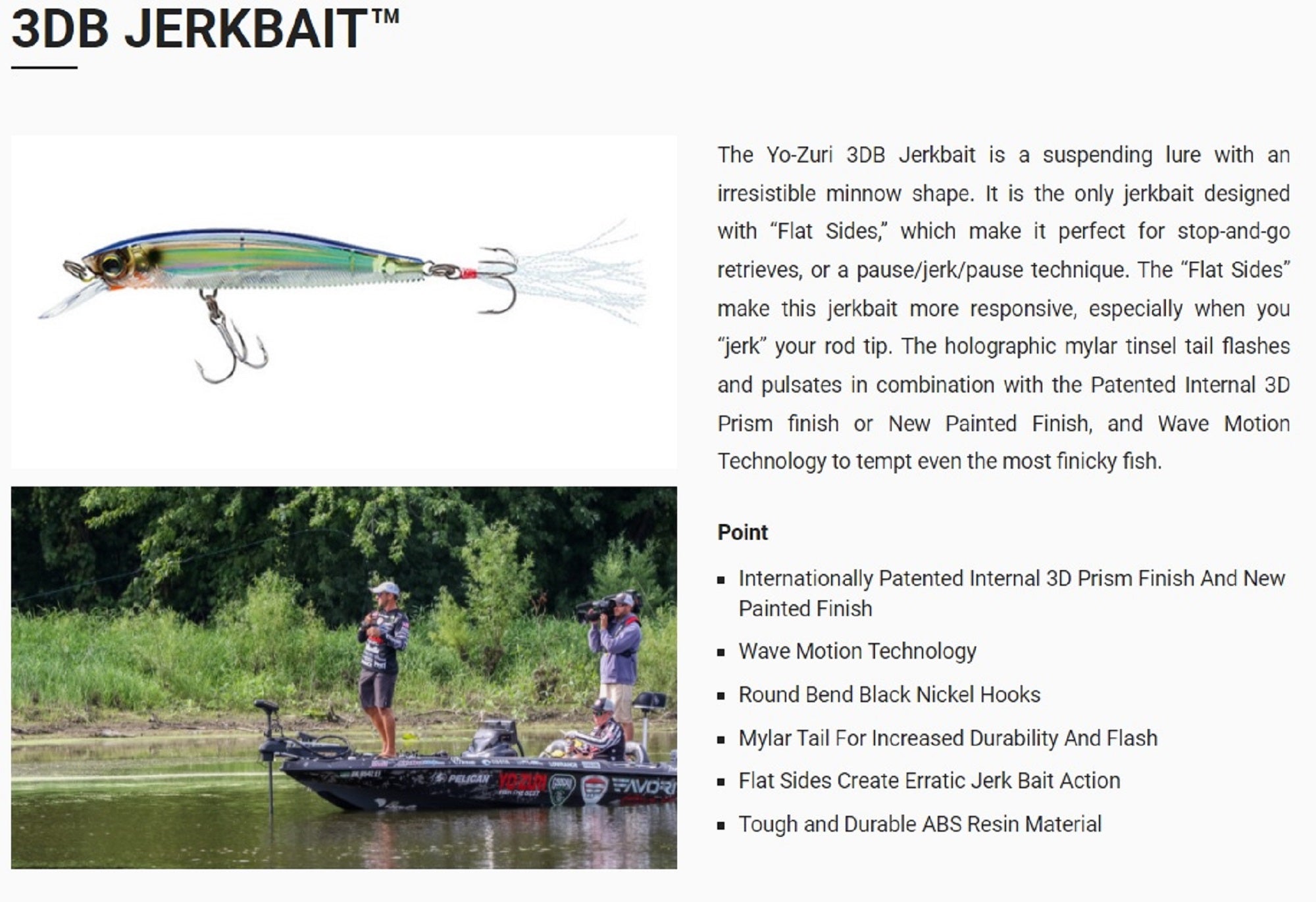 Yo Zuri Duel 3DB Jerkbait 90 mm Suspend Lure R1103-RGLM (2747)