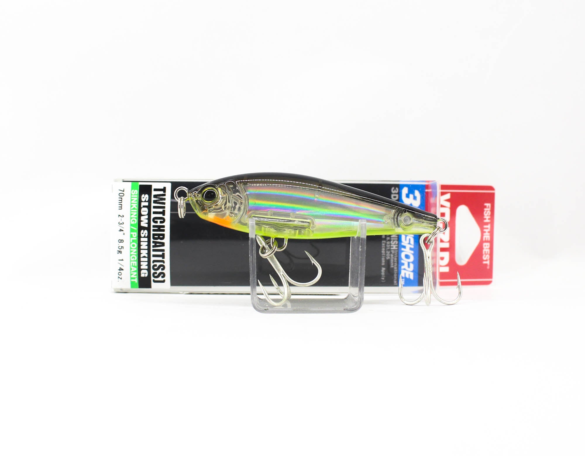 Yo Zuri Duel 3D Inshore Twitchbait 70SS Slow Sinking Lure R1207-BSCL (6769)