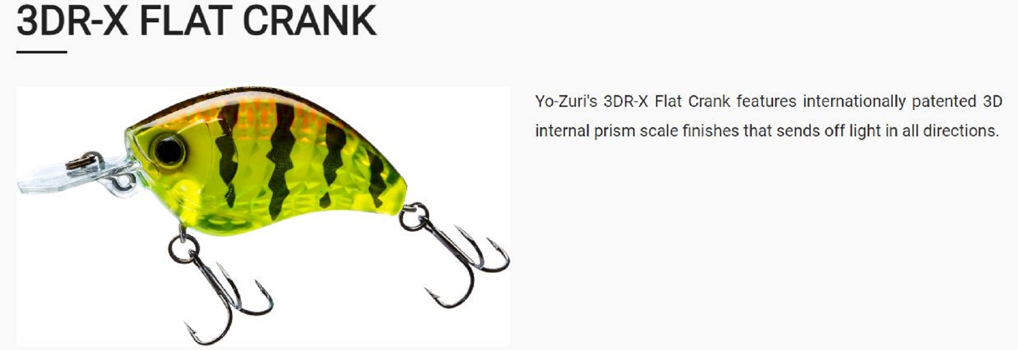 Yo Zuri 3DR-X Flat Crank 55F Floating Lure R1443-RCF (8589)