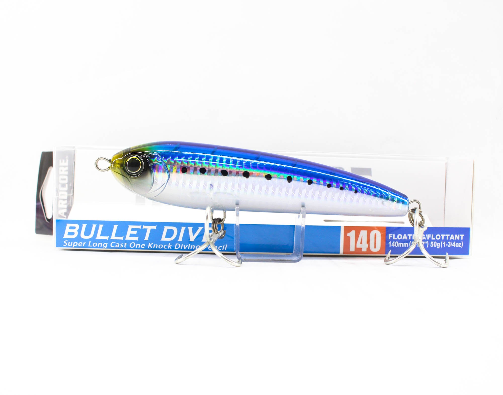 Yo Zuri Duel Hardcore Bullet Dive 140 mm Floating Lure F1222-HIW (8886)