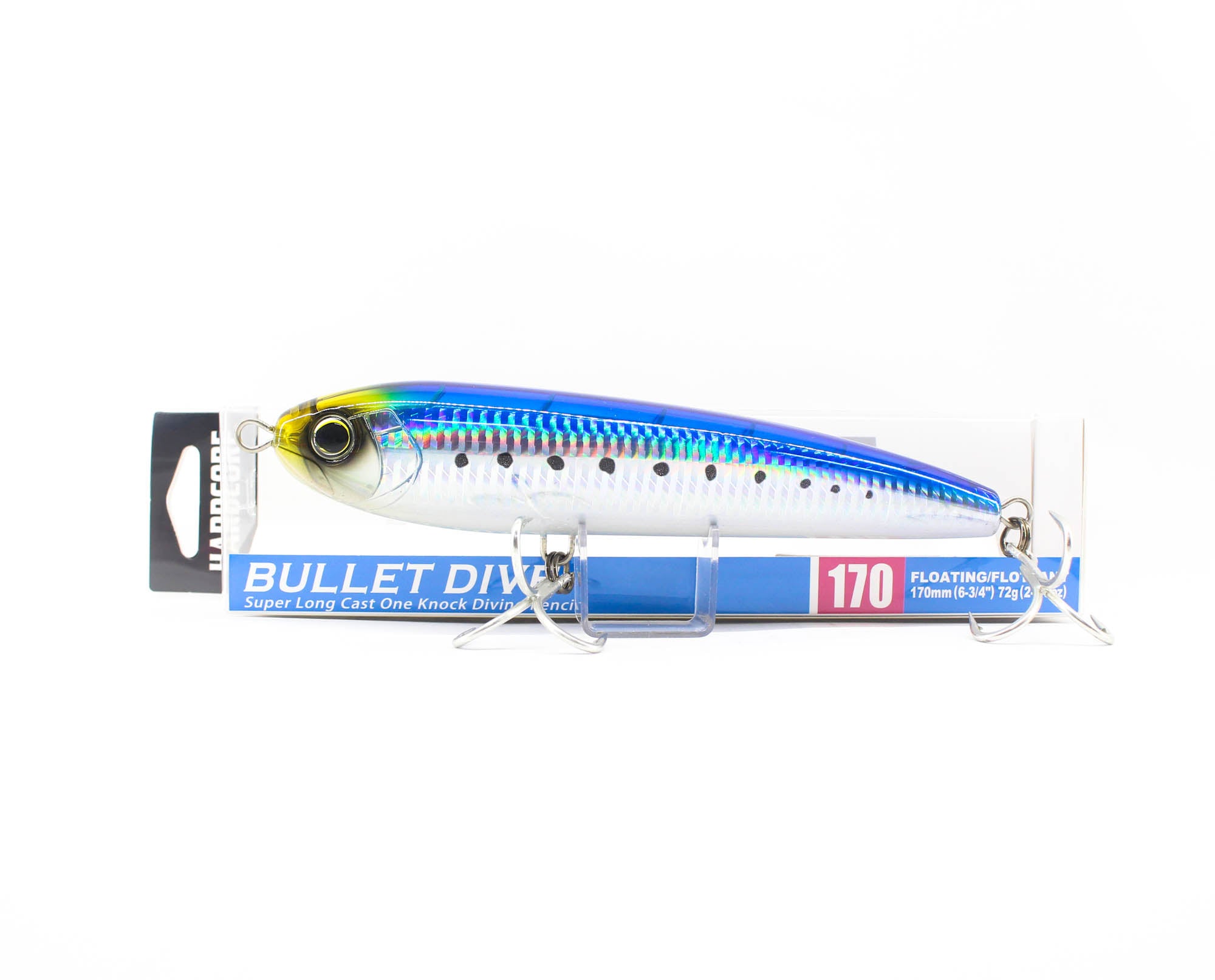 Yo Zuri Duel Hardcore Bullet Dive 170 mm Floating Lure F1223-HIW (8985)