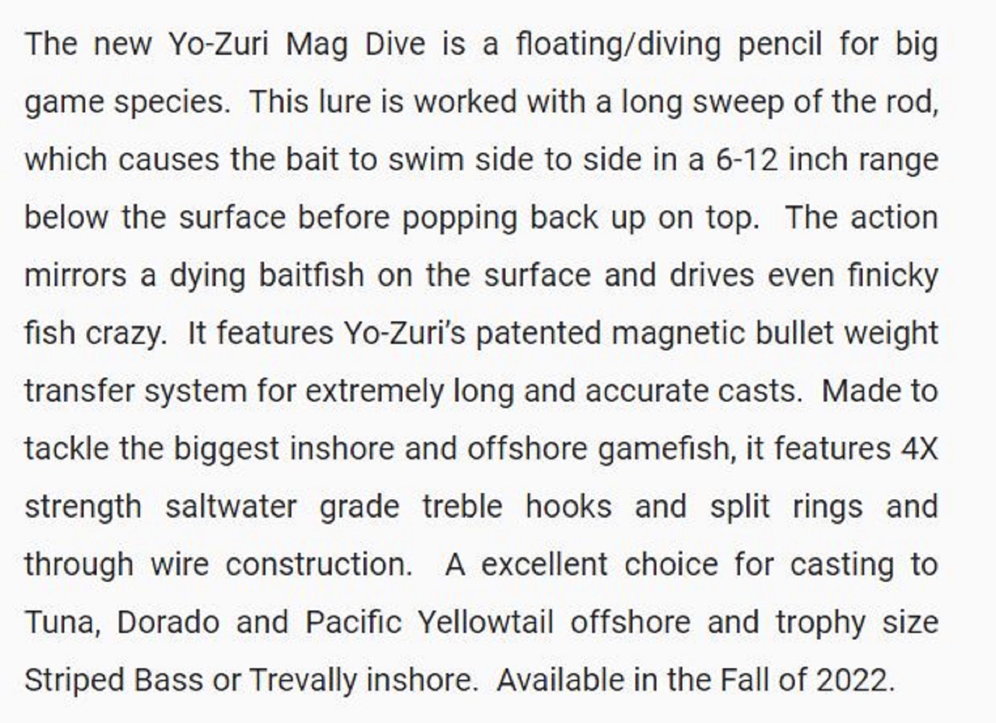 Yo Zuri Mag Dive 170F Floating Lure R1446-BP (9135)