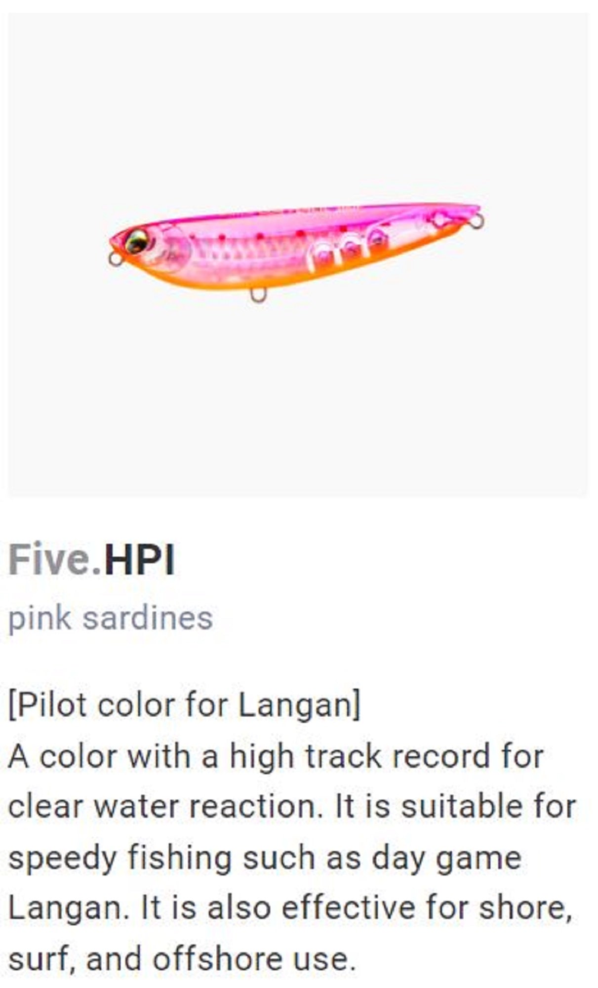 Yo Zuri Duel L Blue Quick Dog Pencil 100F Floating Lure F1225-HPI (0612)