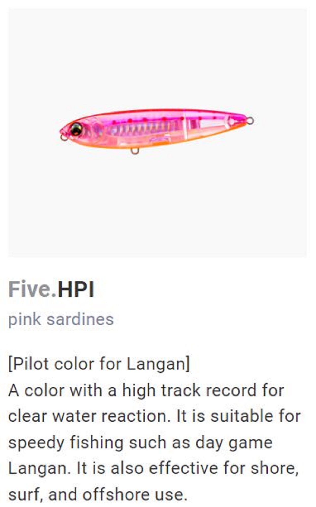 Yo Zuri Duel L Blue One Knock Pencil 125F Floating Lure F1227-HPI (0773)