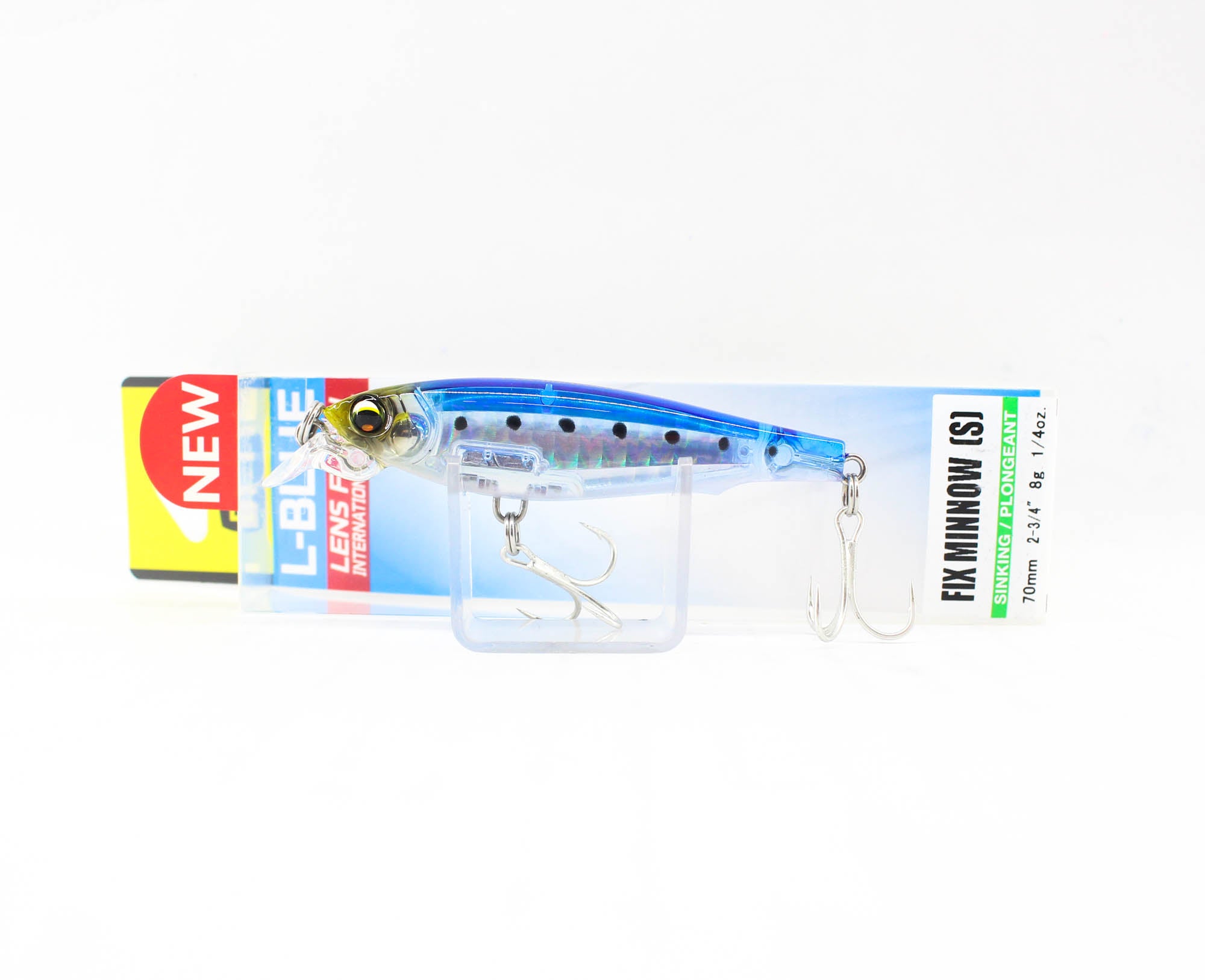 Yo Zuri Duel L Blue Fix Minnow 70S Sinking Lure F1231-HIW (1060)