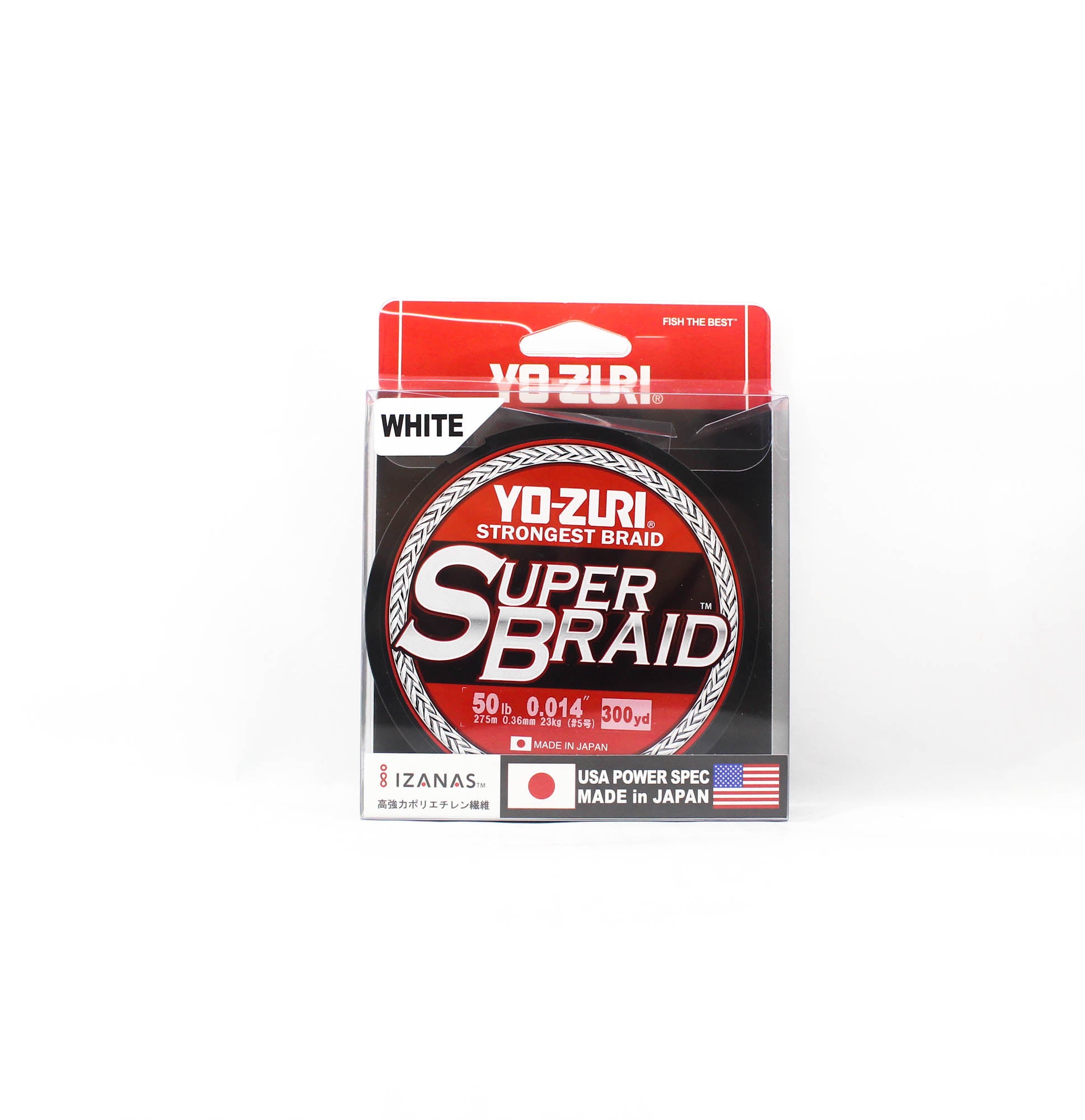 Yo Zuri Duel P.E Line Super Braid 300YDS 50Lbs 0.36mm White R1269-W (1930)