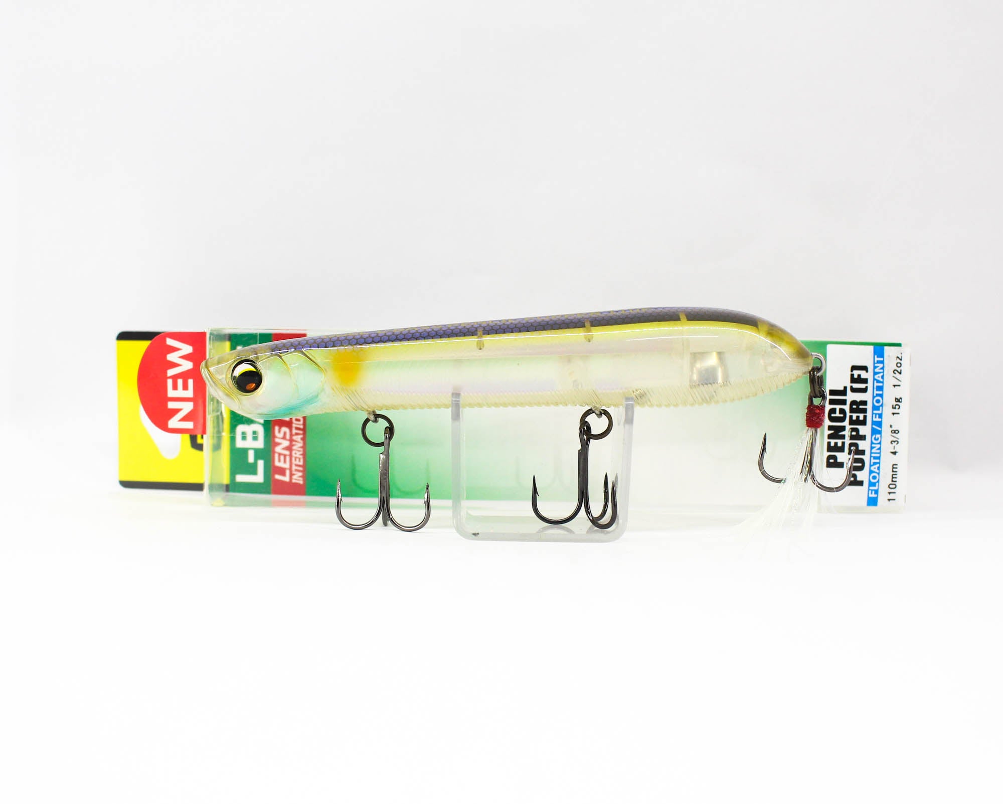 Yo Zuri Duel L Bass Pencil Popper 110F Floating Lure F1237-GSAY (4757)