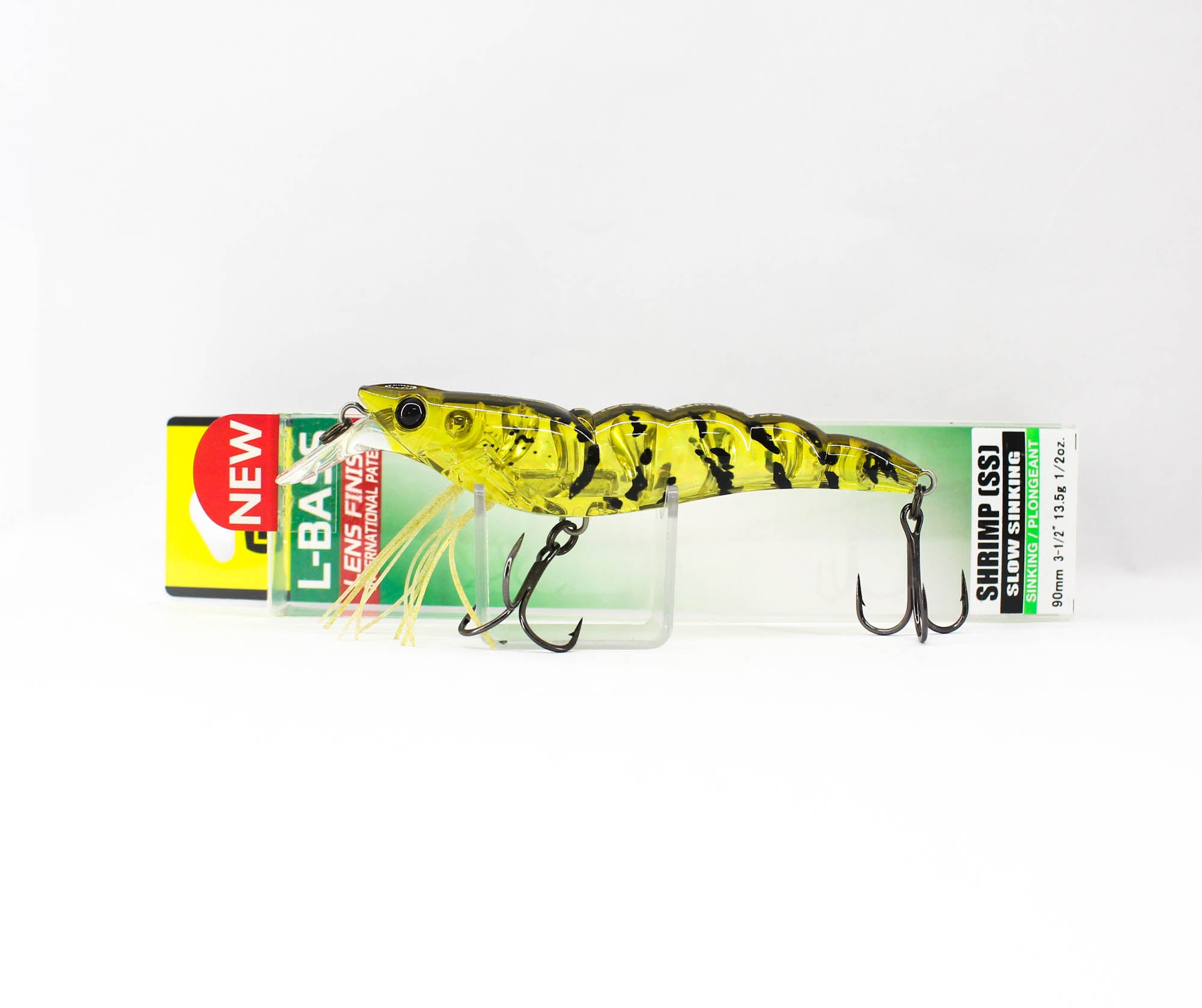 Yo Zuri Duel L Bass Shrimp 90SS Sinking Lure F1240-GSEB (5037)