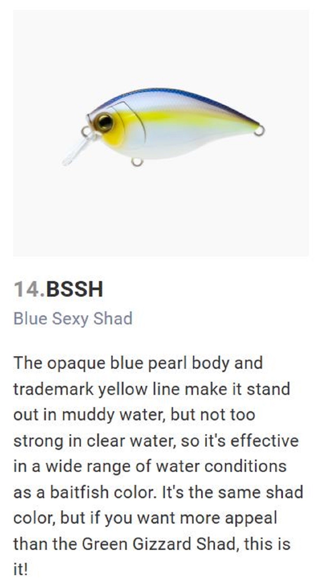 Yo Zuri Duel Hardcore Crank SR 65F Floating Lure R1363-BSSH (5082)
