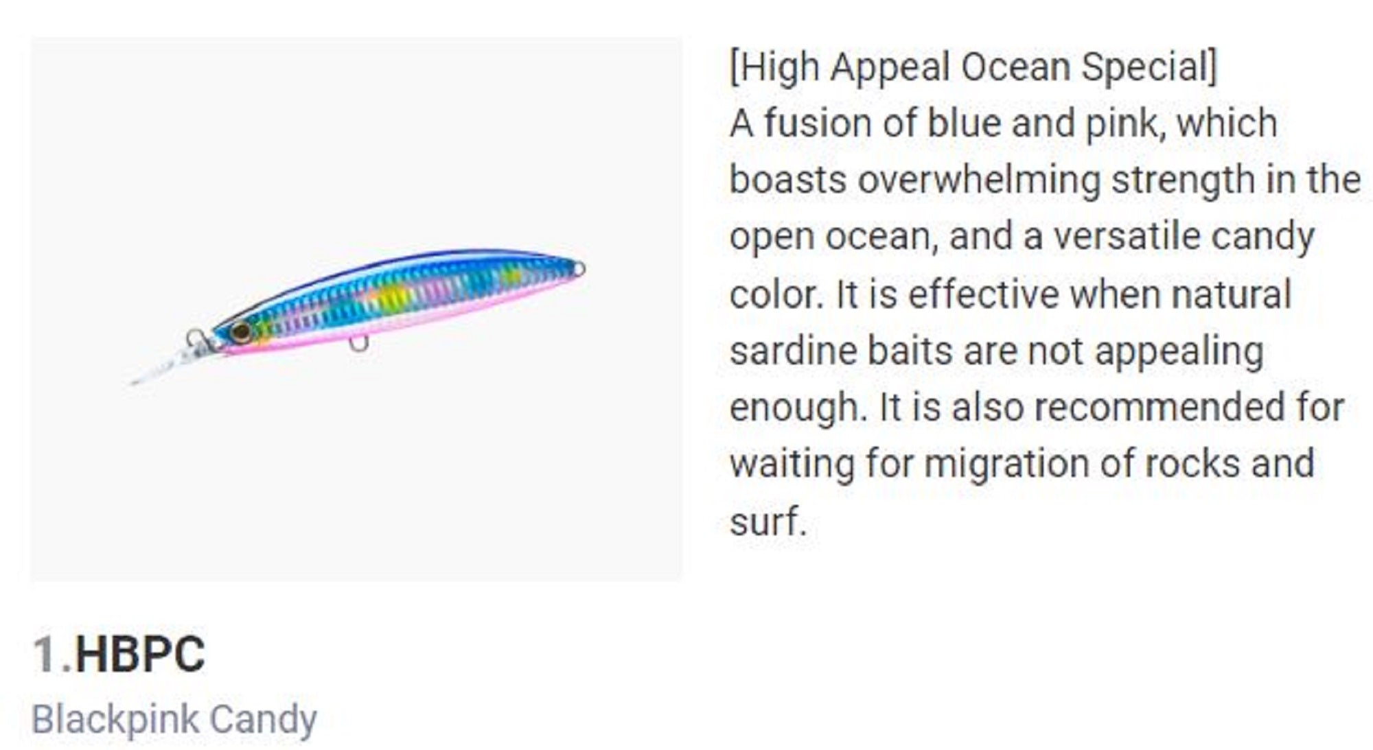 Yo Zuri Duel Hardcore Bullet Fast 100 mm Sinking Lure F1242-HBPC (7390)