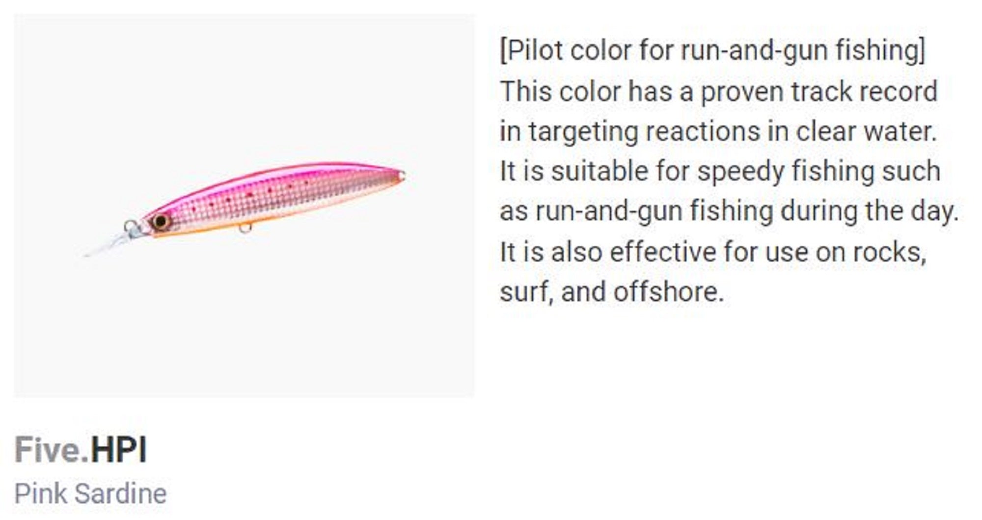 Yo Zuri Duel Hardcore Bullet Fast 100 mm Sinking Lure F1242-HPI (7437)