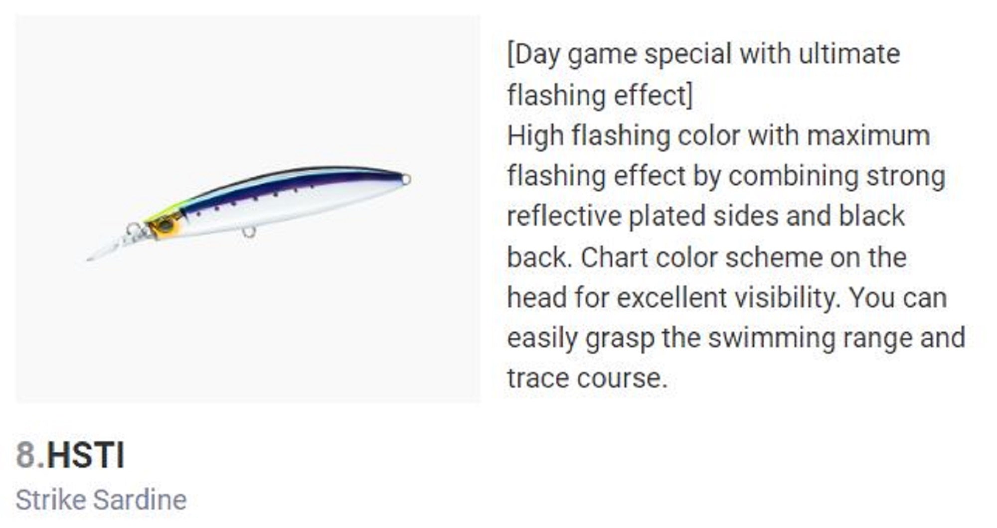 Yo Zuri Duel Hardcore Bullet Fast 100 mm Sinking Lure F1242-HSTI (7468)