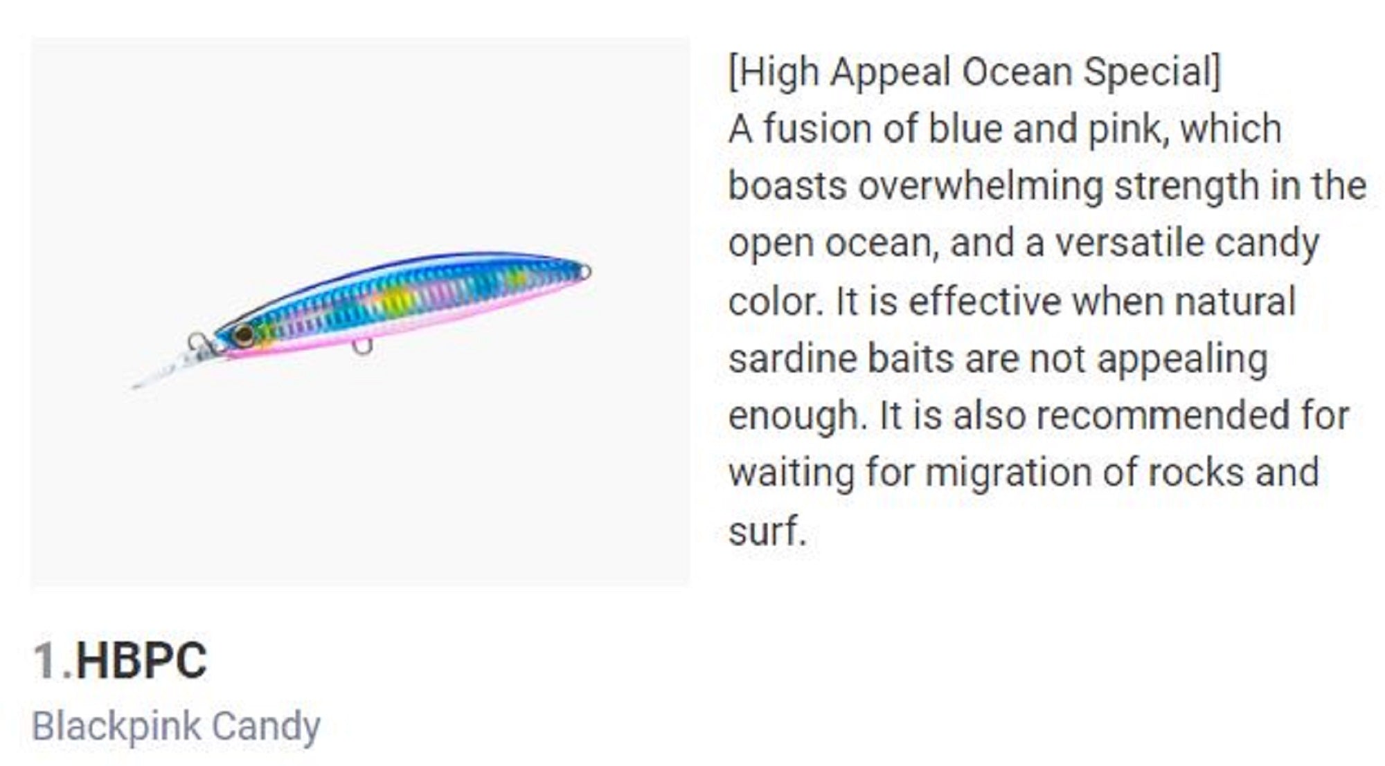 Yo Zuri Duel Hardcore Bullet Fast 120 mm Sinking Lure F1243-HBPC (7499)