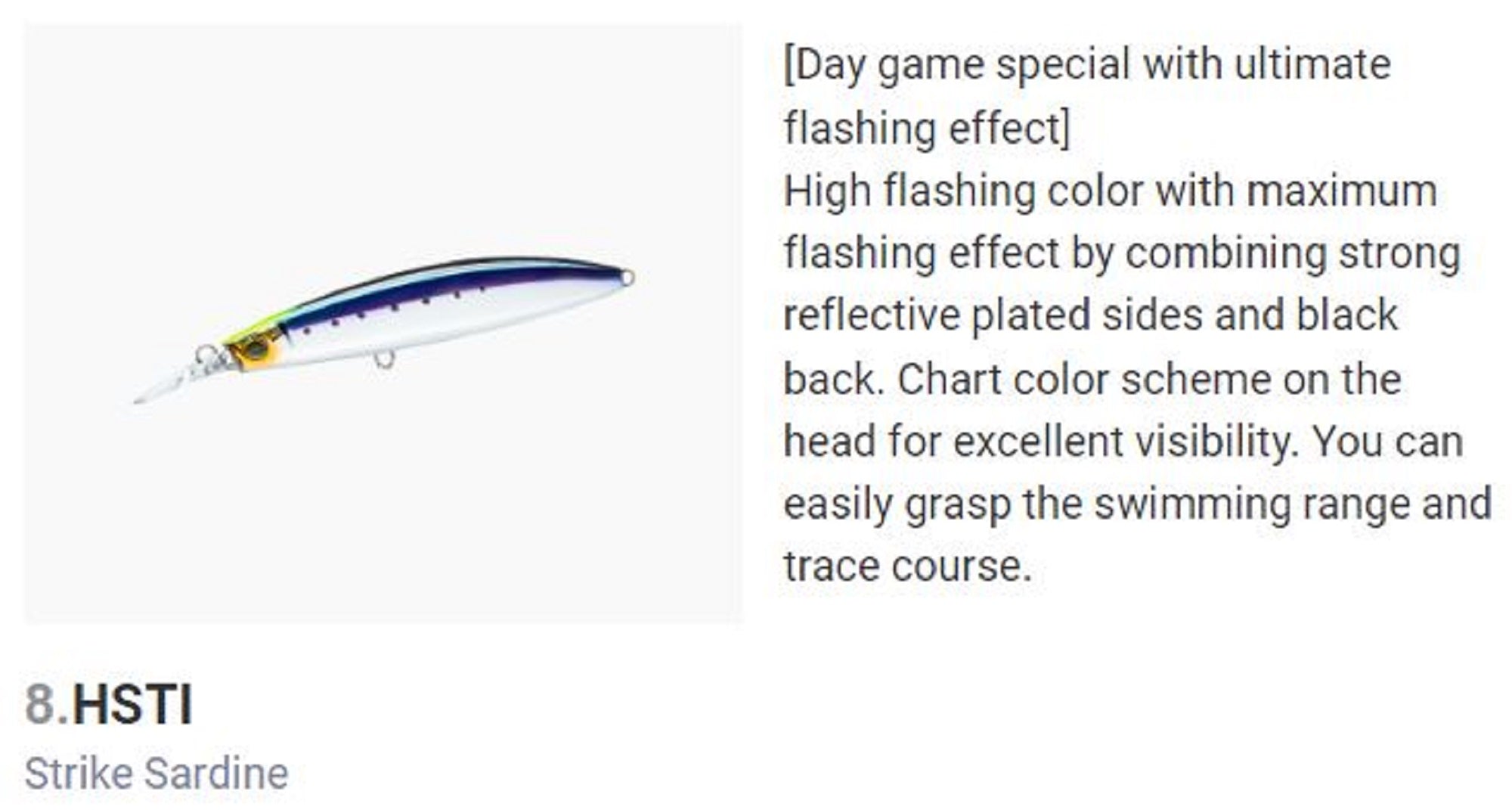 Yo Zuri Duel Hardcore Bullet Fast 120 mm Sinking Lure F1243-HSTI (7567)