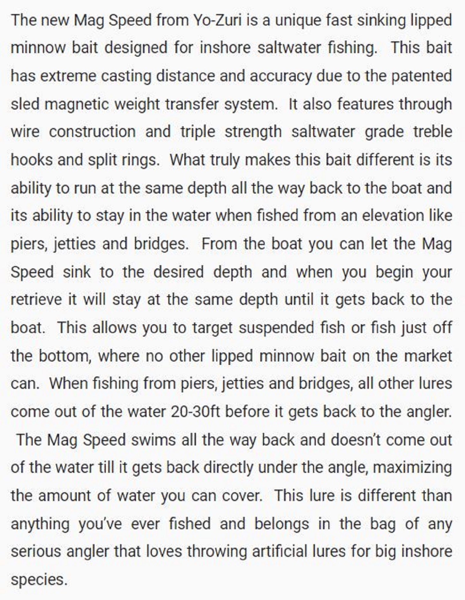 Yo Zuri Mag Speed 120 mm 35 grams Sinking Lure R1478-HMT (7833)