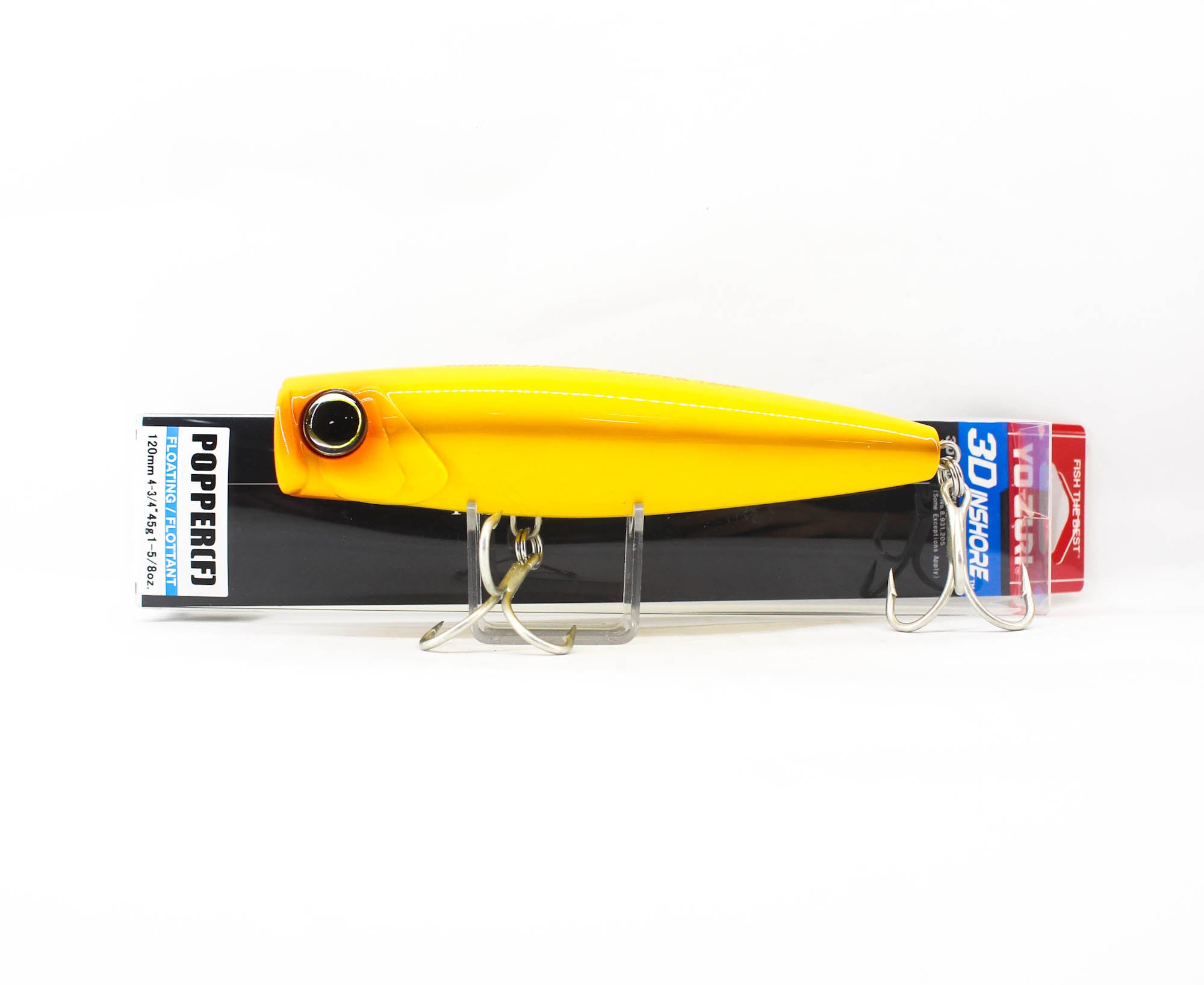 Yo Zuri Duel 3D Inshore Popper 120F Floating Lure R1412-YELL (0949)