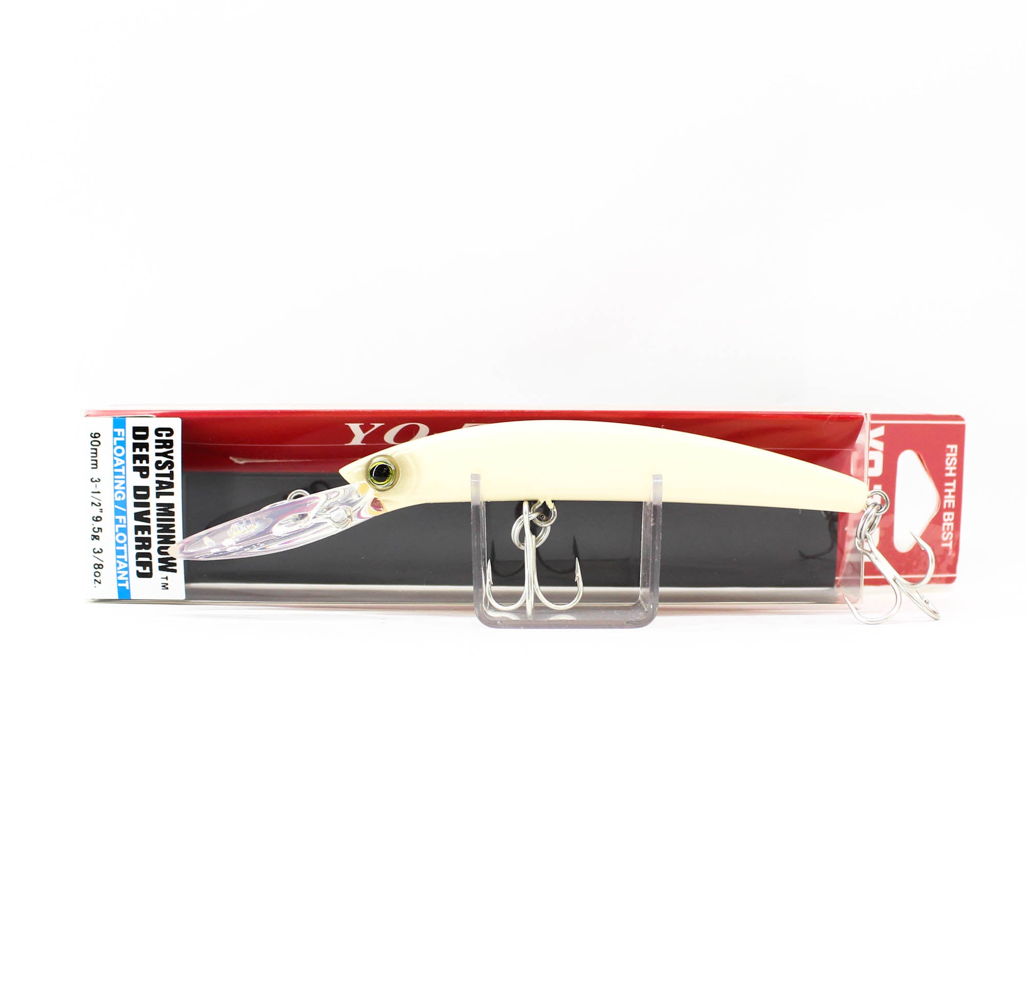Yo Zuri Crystal Minnow DD 90 mm Floating Lure R1134-BONE (0956)