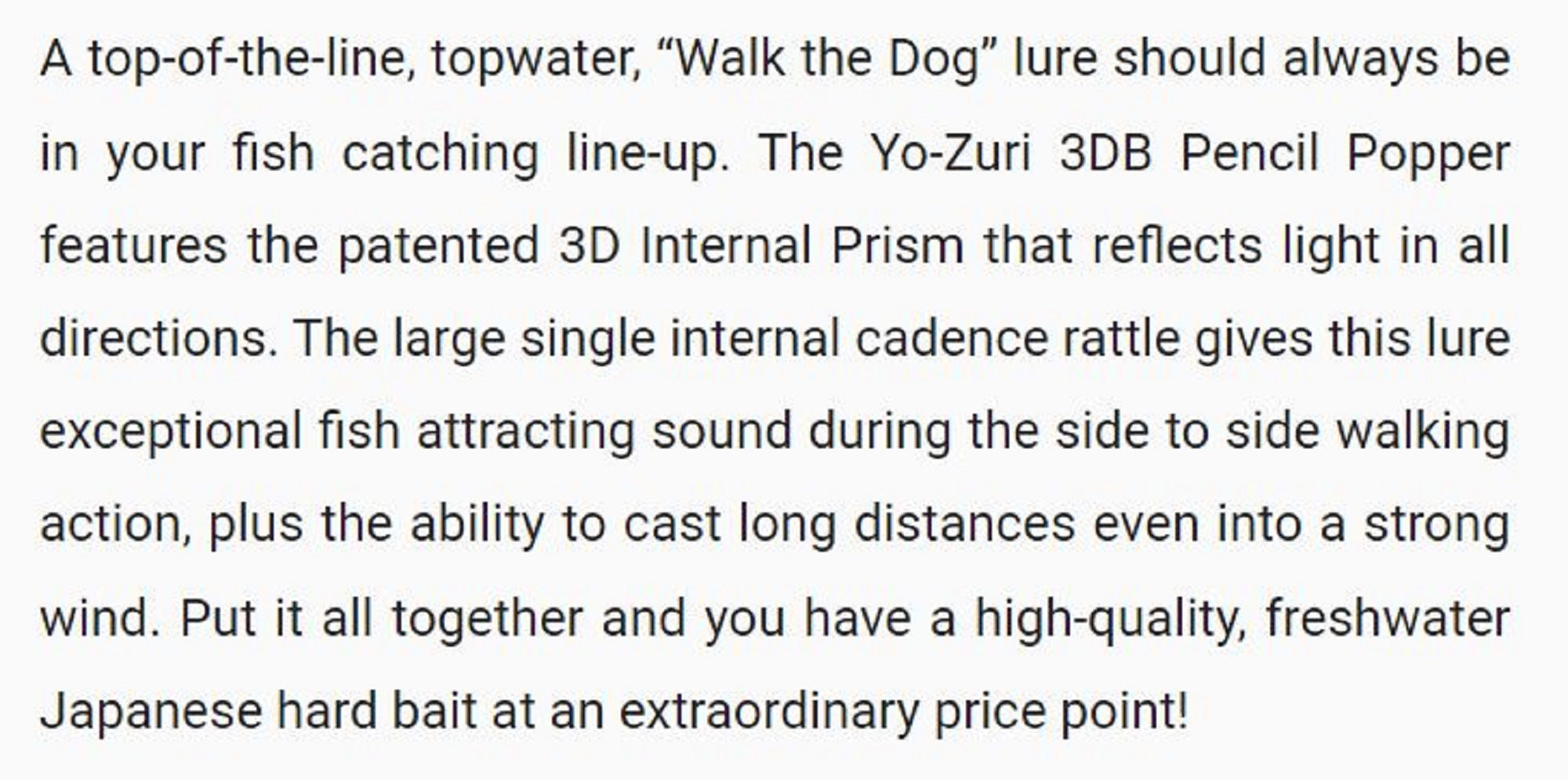 Yo Zuri Duel 3DB Pencil Popper 135 mm Floating Lure R1373-GZSH (1281)