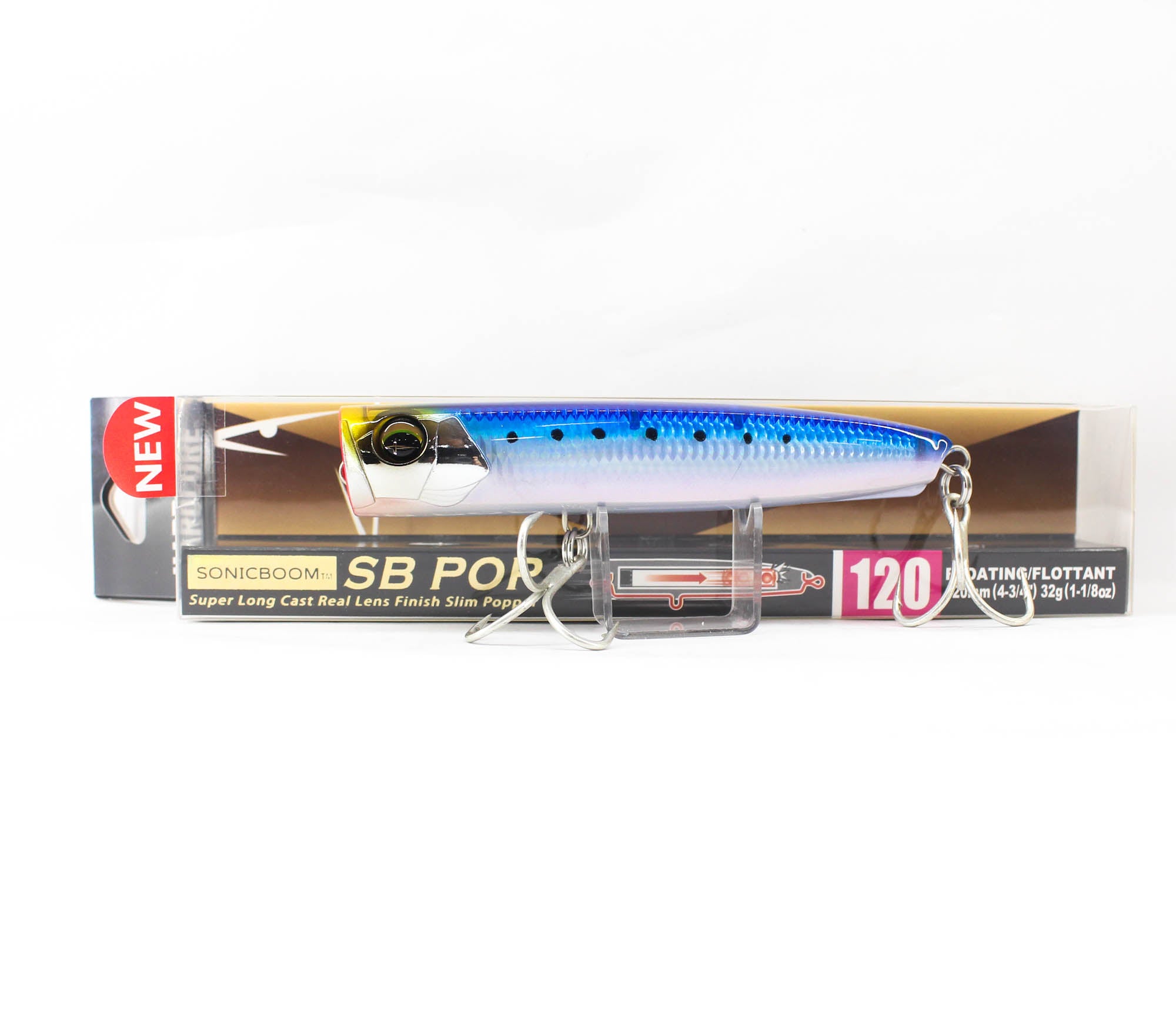 Yo Zuri Duel Sonic Boom SB Pop 120F Floating Lure F1248-HIW (1540)