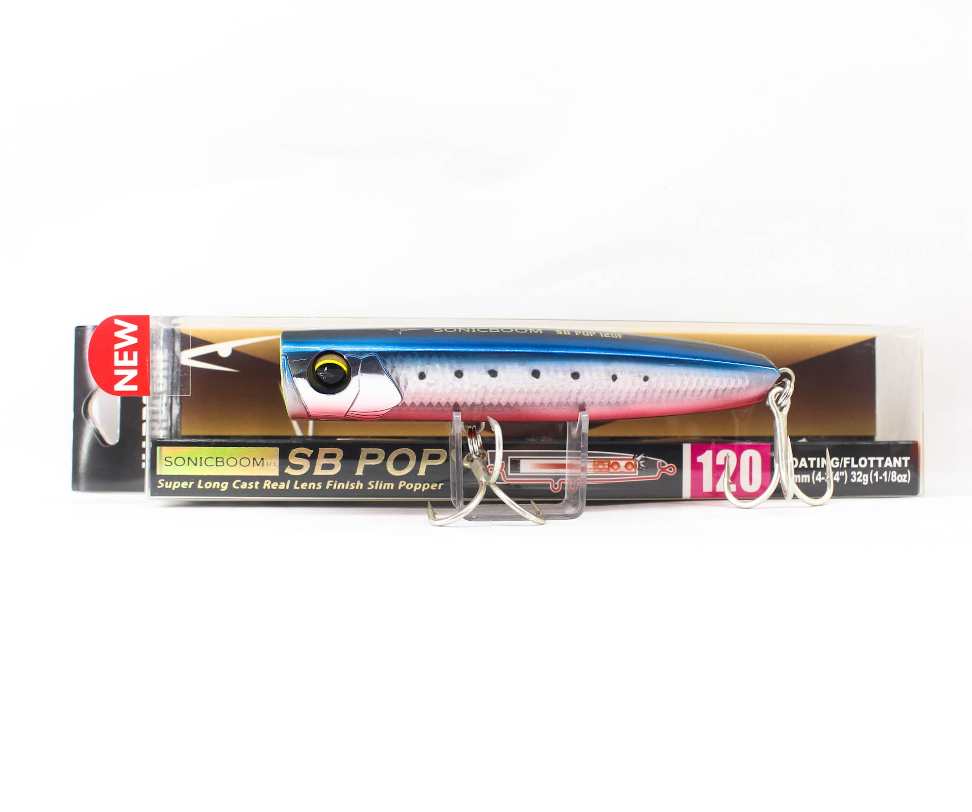 Yo Zuri Duel Sonic Boom SB Pop 120F Floating Lure F1248-HRI (1588)