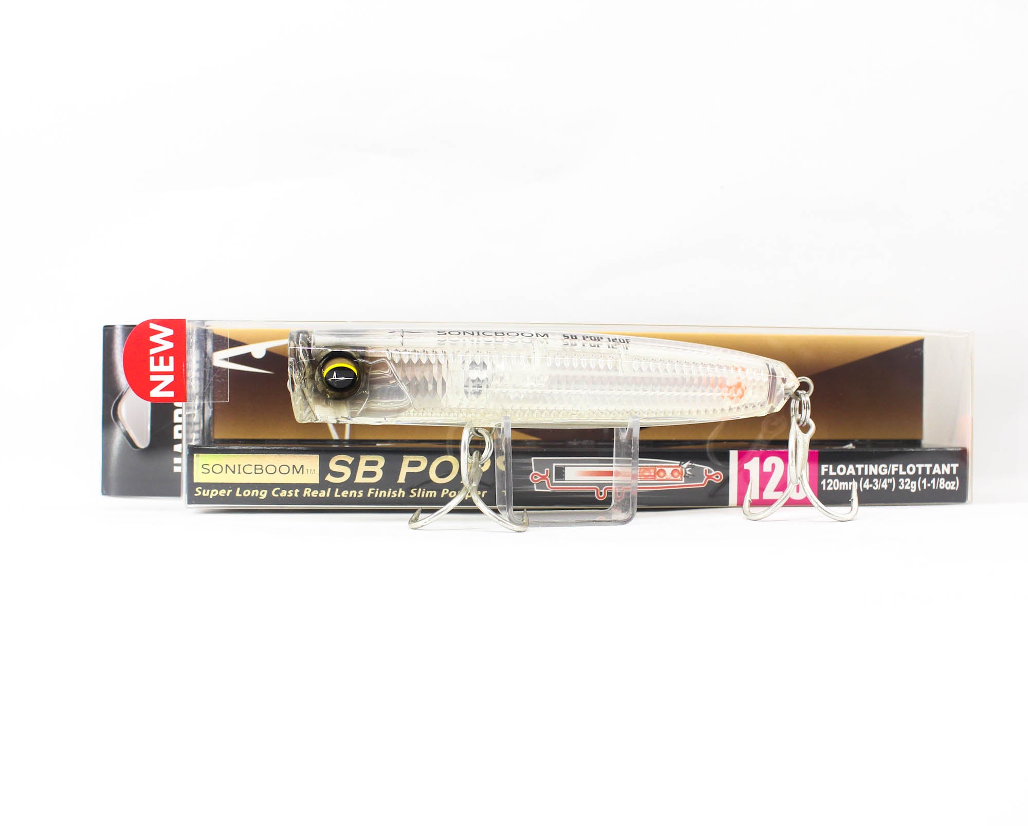 Yo Zuri Duel Sonic Boom SB Pop 120F Floating Lure F1248-TM (1632)