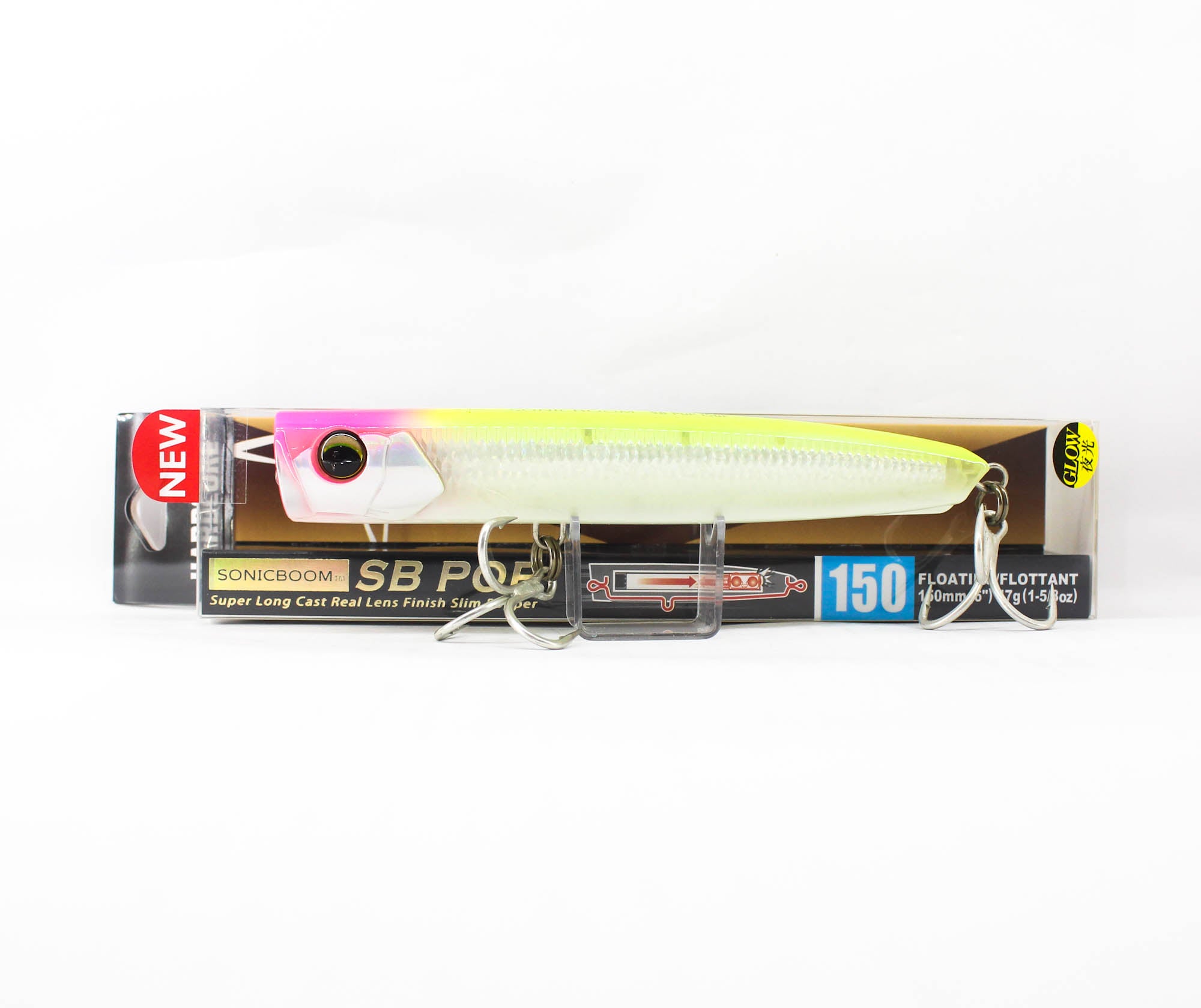 Yo Zuri Duel Sonic Boom SB Pop 150F Floating Lure F1249-HLCL (1663)