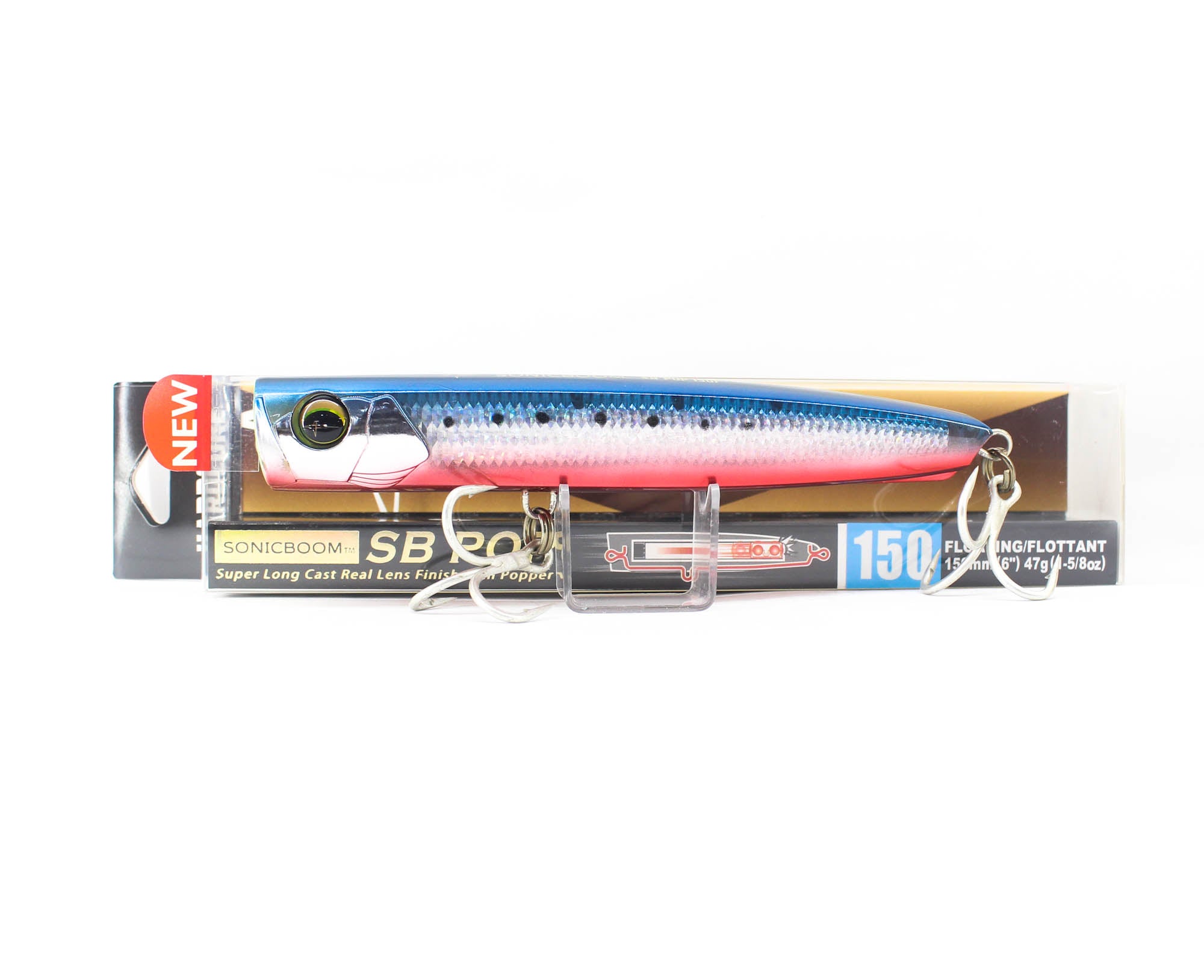 Yo Zuri Duel Sonic Boom SB Pop 150F Floating Lure F1249-HRI (1687)