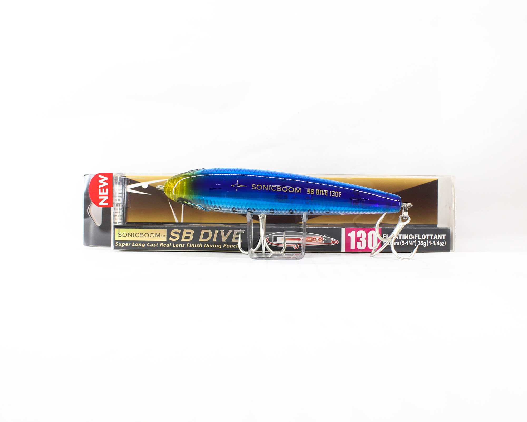 Yo Zuri Duel Sonic Boom SB Dive 130F Floating Lure F1250-HIW (1748)