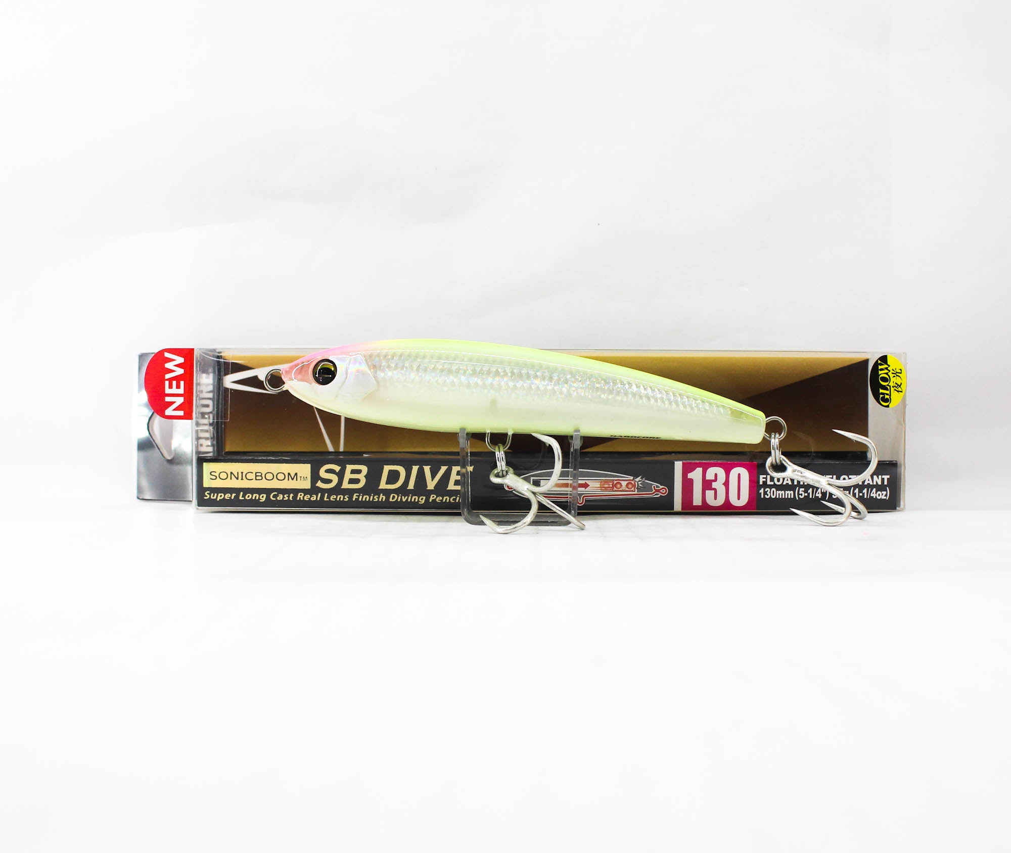 Yo Zuri Duel Sonic Boom SB Dive 130F Floating Lure F1250-HLCL (1762)