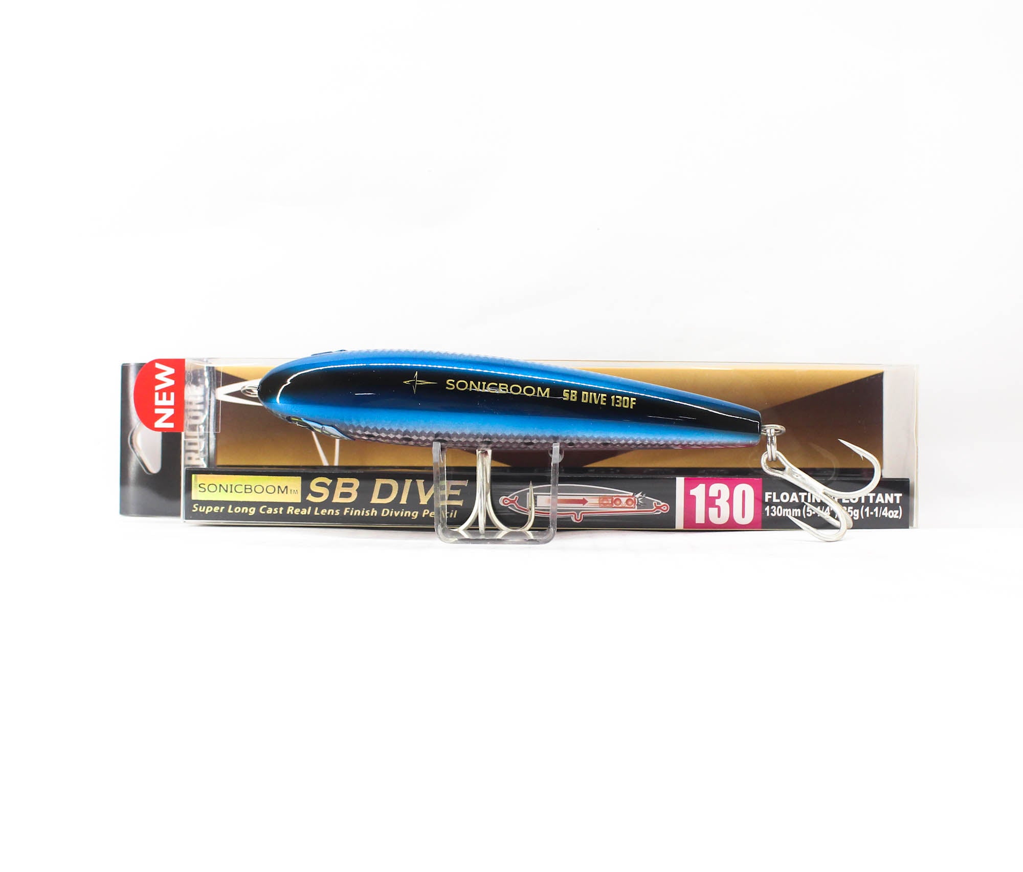Yo Zuri Duel Sonic Boom SB Dive 130F Floating Lure F1250-HRI (1786)