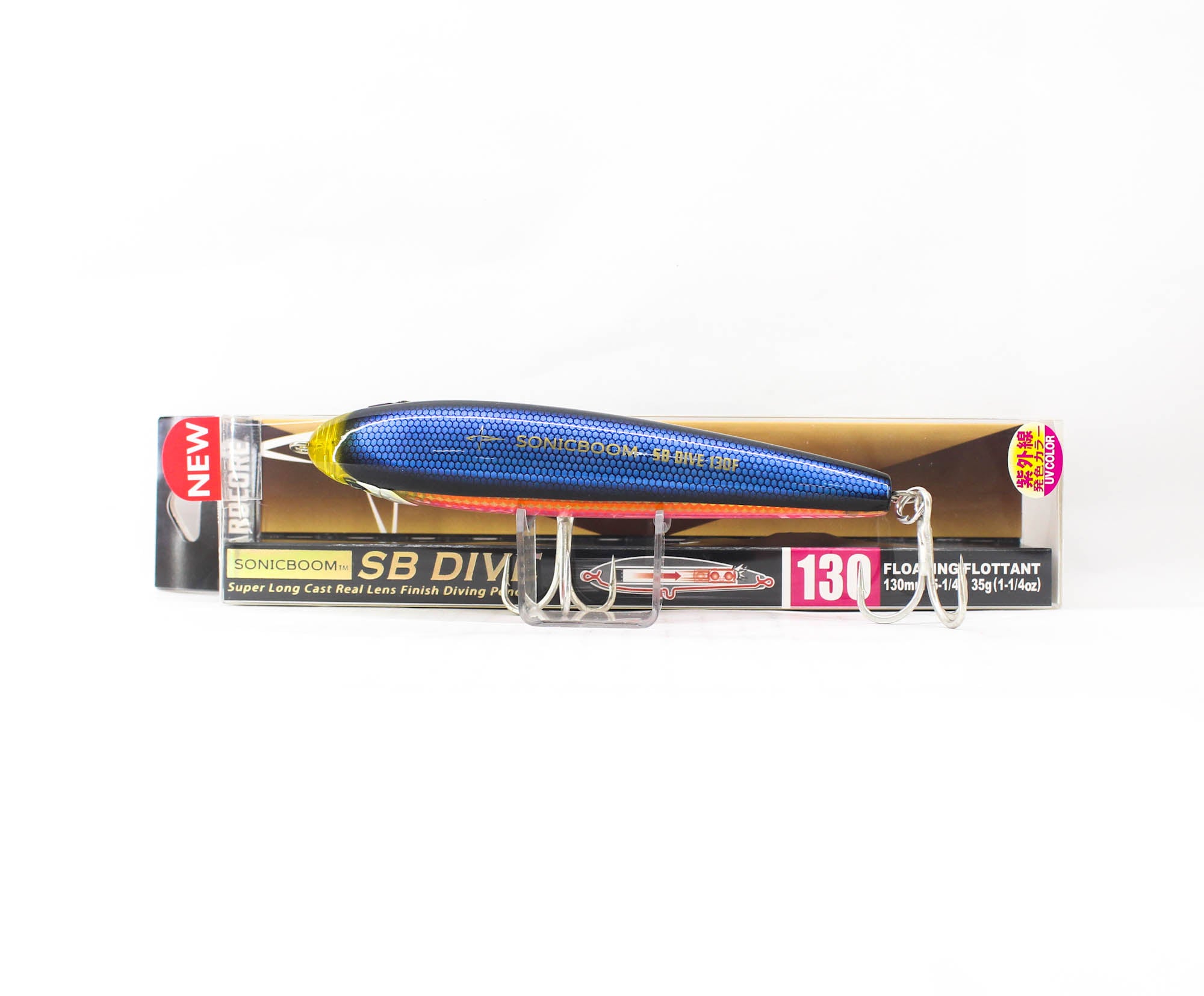 Yo Zuri Duel Sonic Boom SB Dive 130F Floating Lure F1250-HKRS (1793)