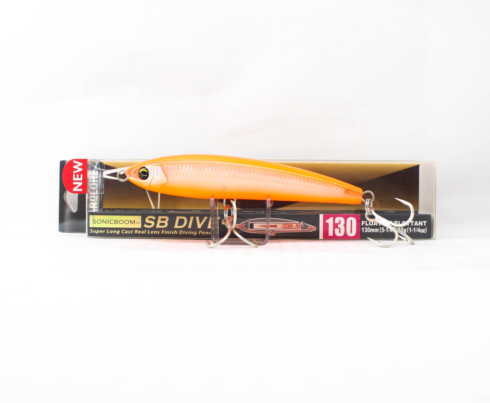 Yo Zuri Duel Sonic Boom SB Dive 130F Floating Lure F1250-HSO (1816)
